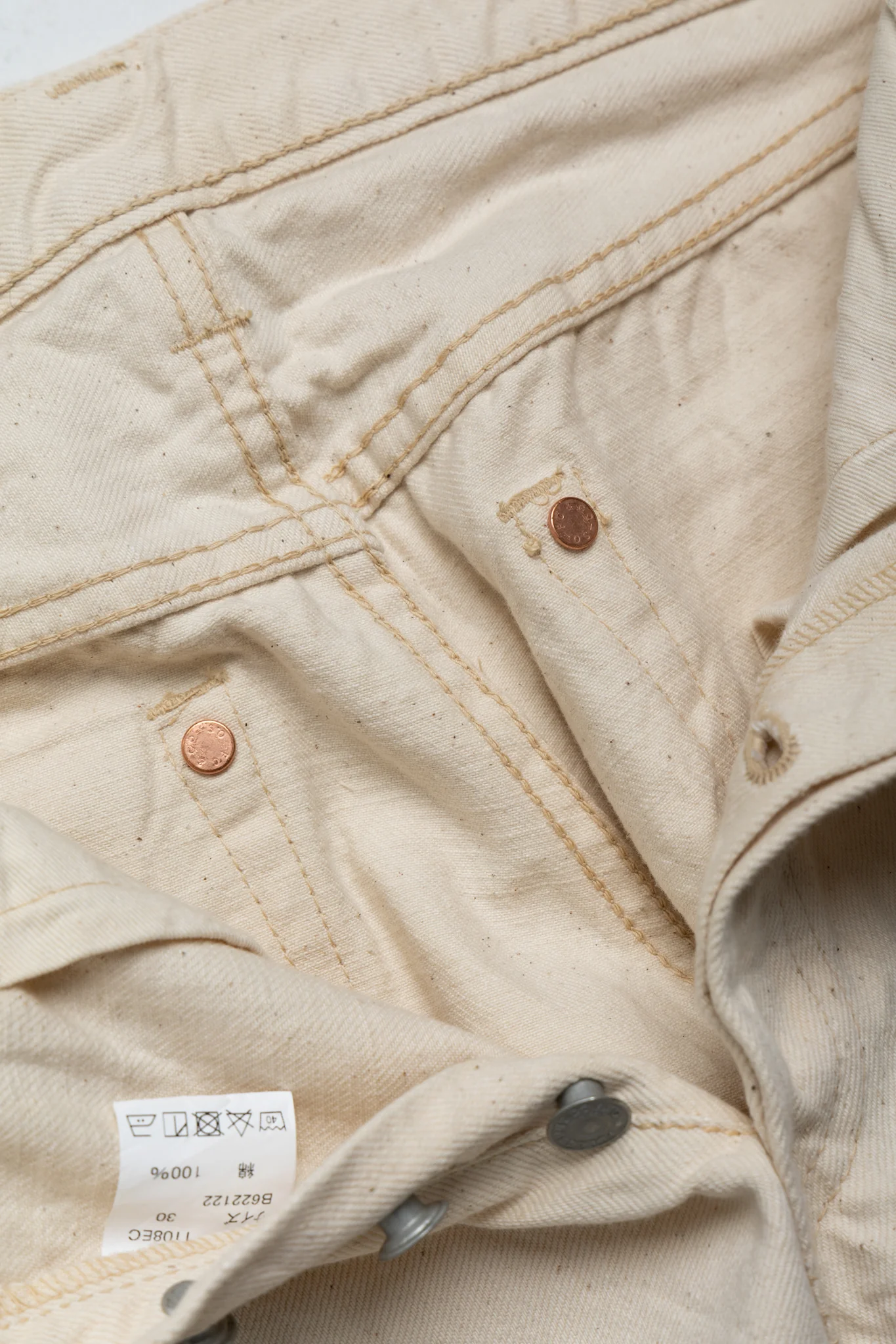 1108EC Slim Straight - Ecru - Image 12