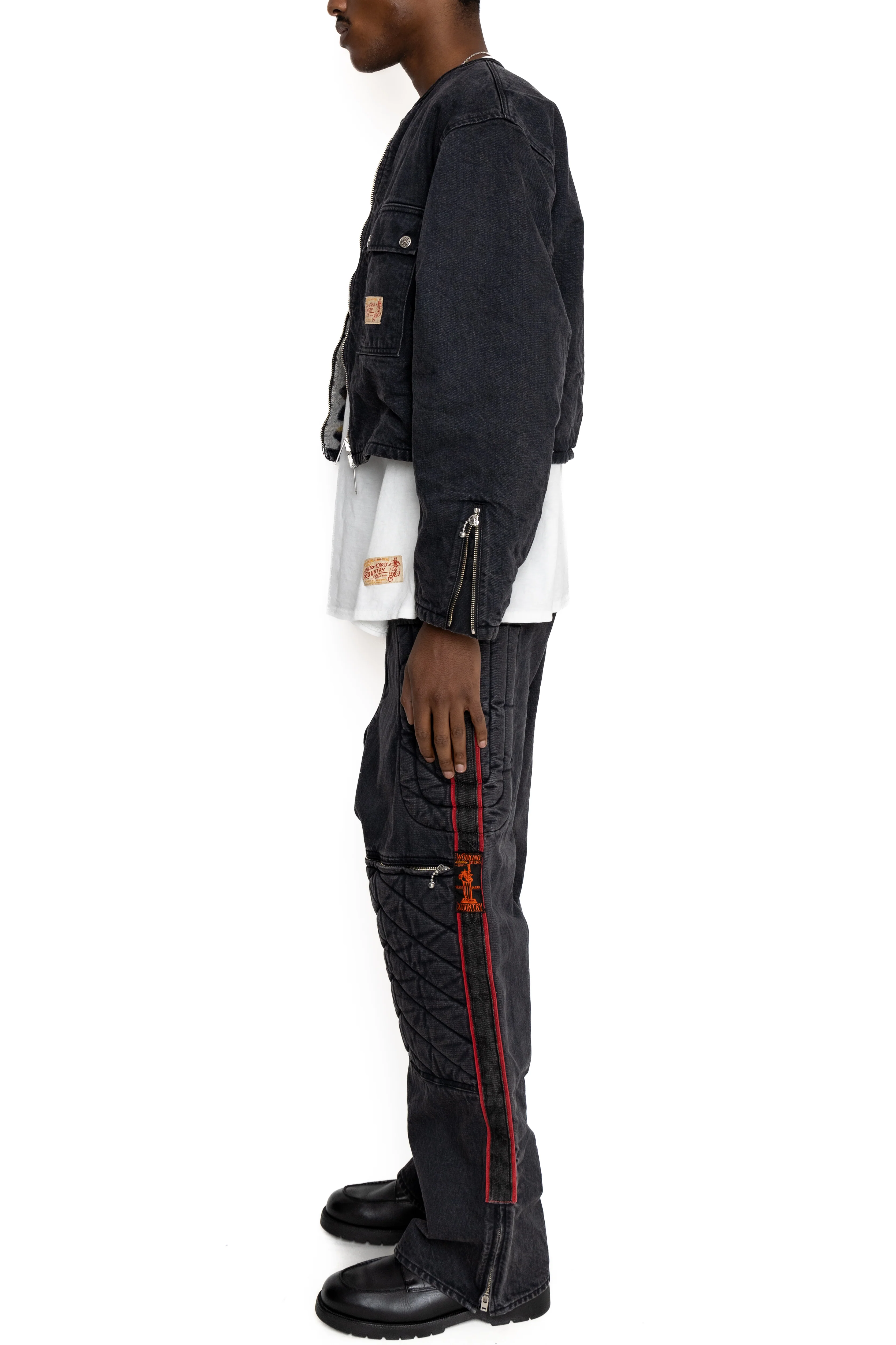 14oz BLKxBLK Denim KOUNTRY Motocross Pants "TODOTERRENO" - Image 4