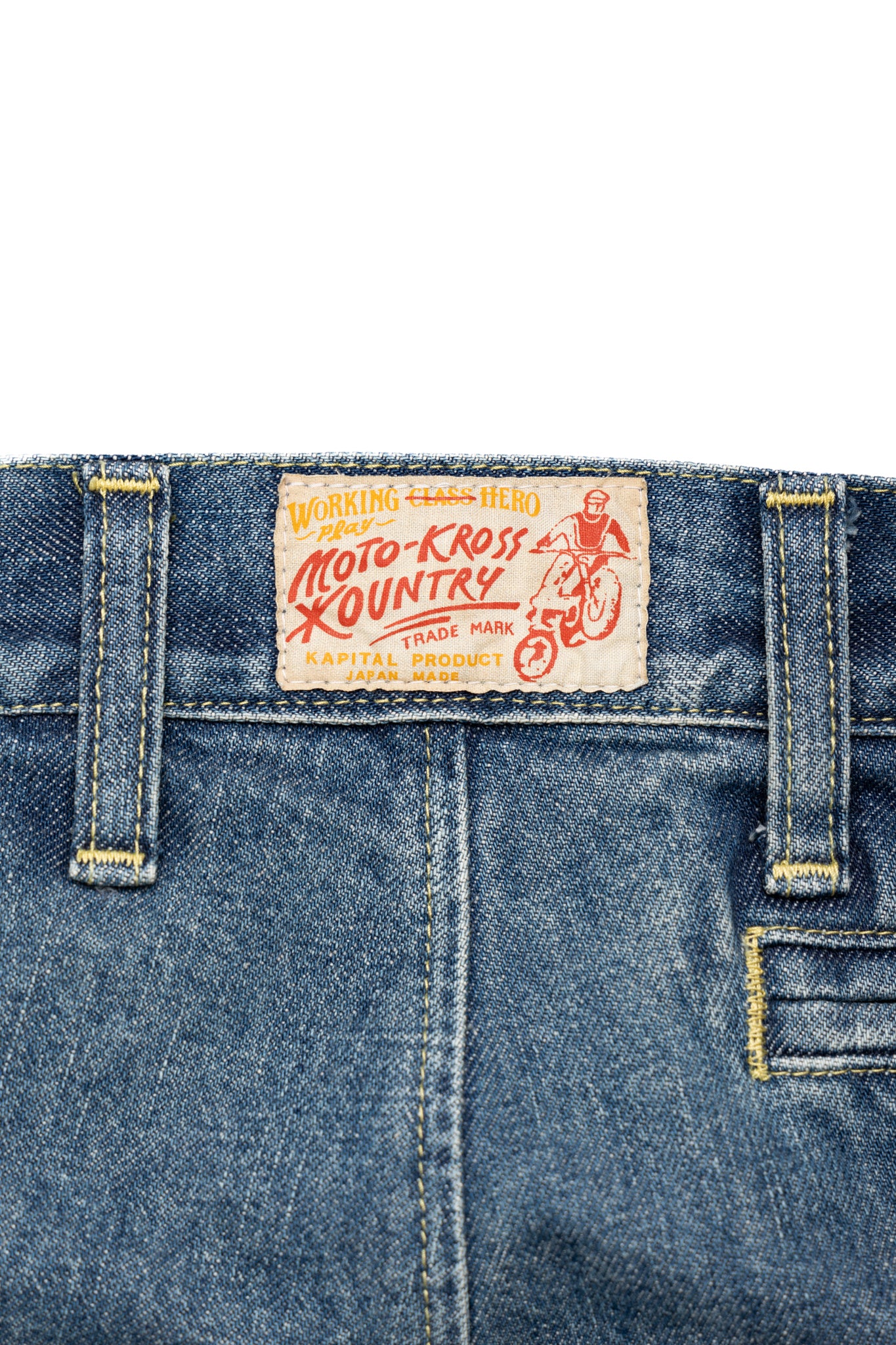 14oz Denim KOUNTRY Motocross Pants "TODOTERRENO" - Faded Indigo - Image 14