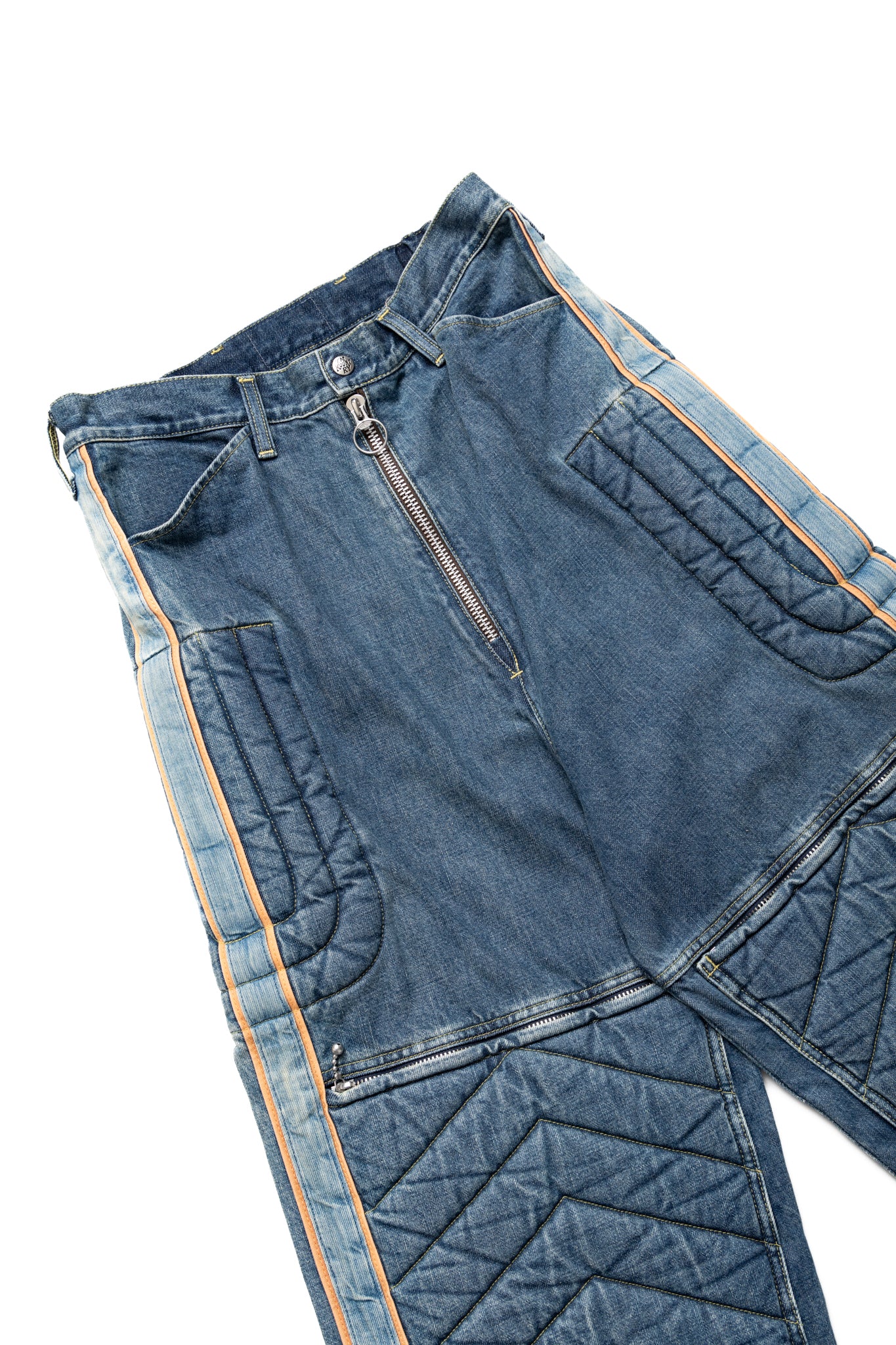 14oz Denim KOUNTRY Motocross Pants "TODOTERRENO" - Faded Indigo - Image 6