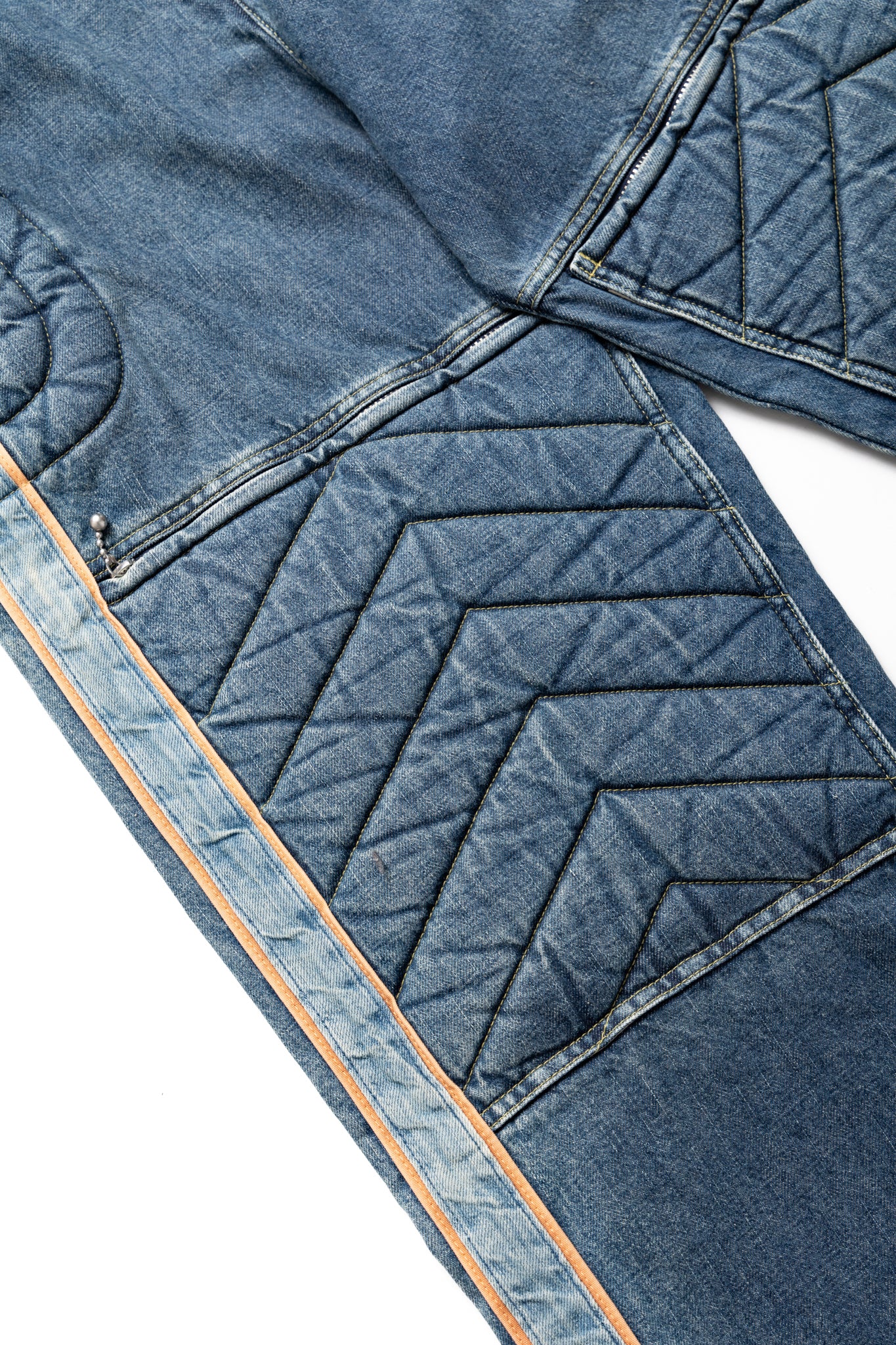 14oz Denim KOUNTRY Motocross Pants "TODOTERRENO" - Faded Indigo - Image 8