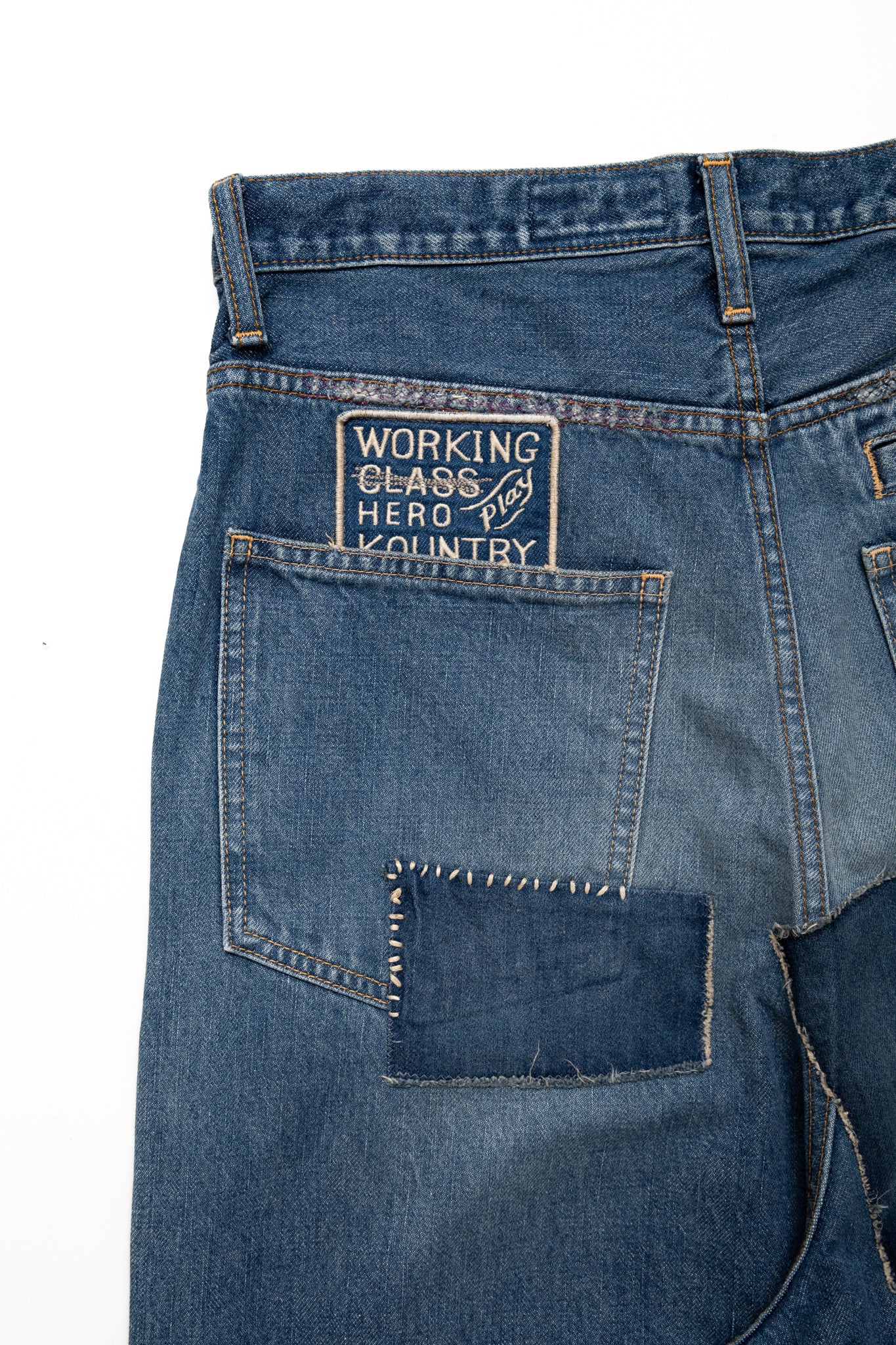 14oz Denim PORT Baggy Pants (HIPPIE Champetre Remake) - Image 10