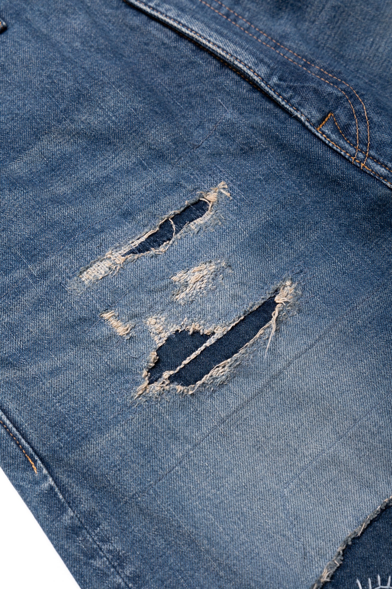 14oz Denim PORT Baggy Pants (HIPPIE Champetre Remake) - Image 11