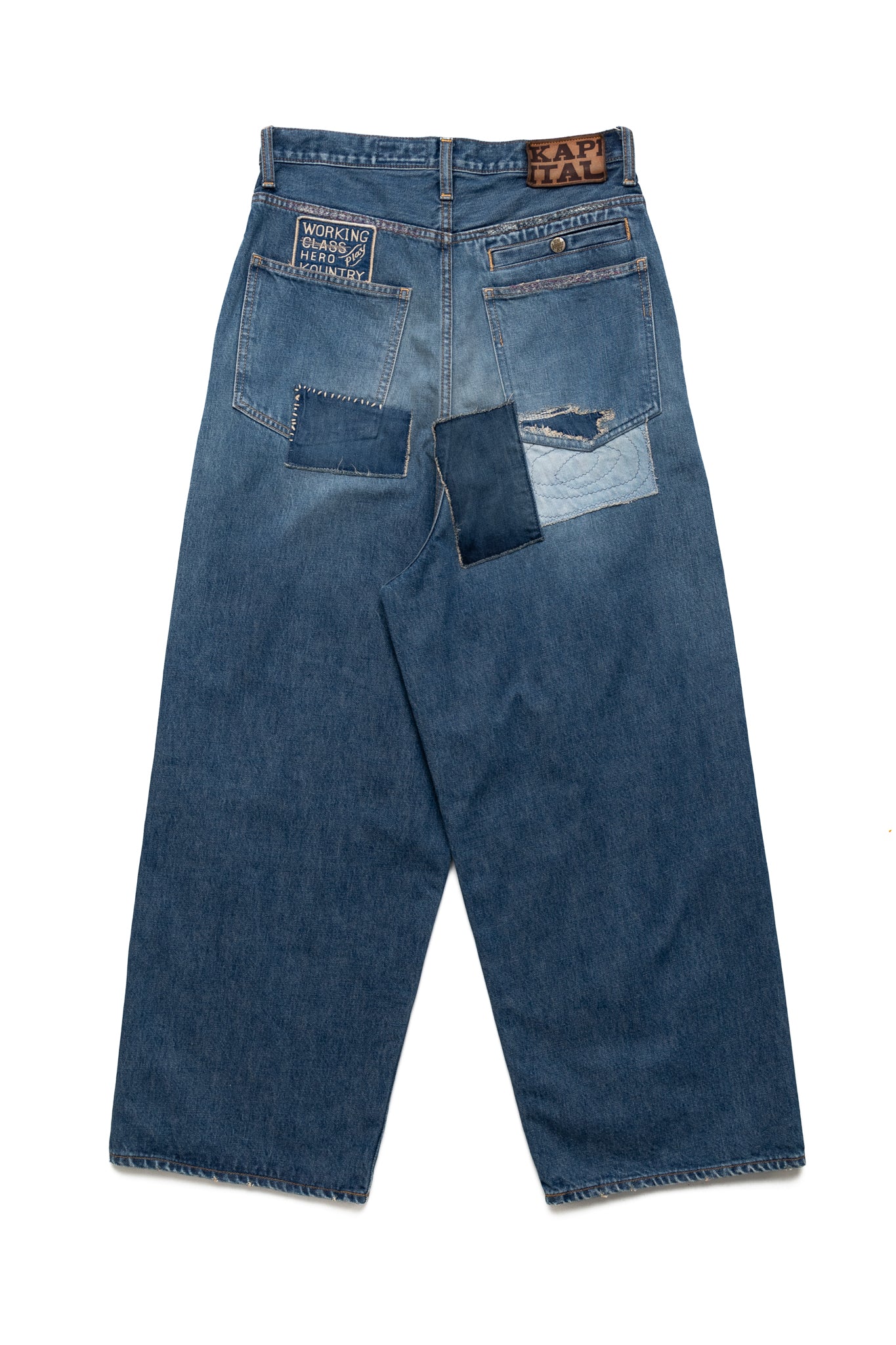 14oz Denim PORT Baggy Pants (HIPPIE Champetre Remake) - Image 3