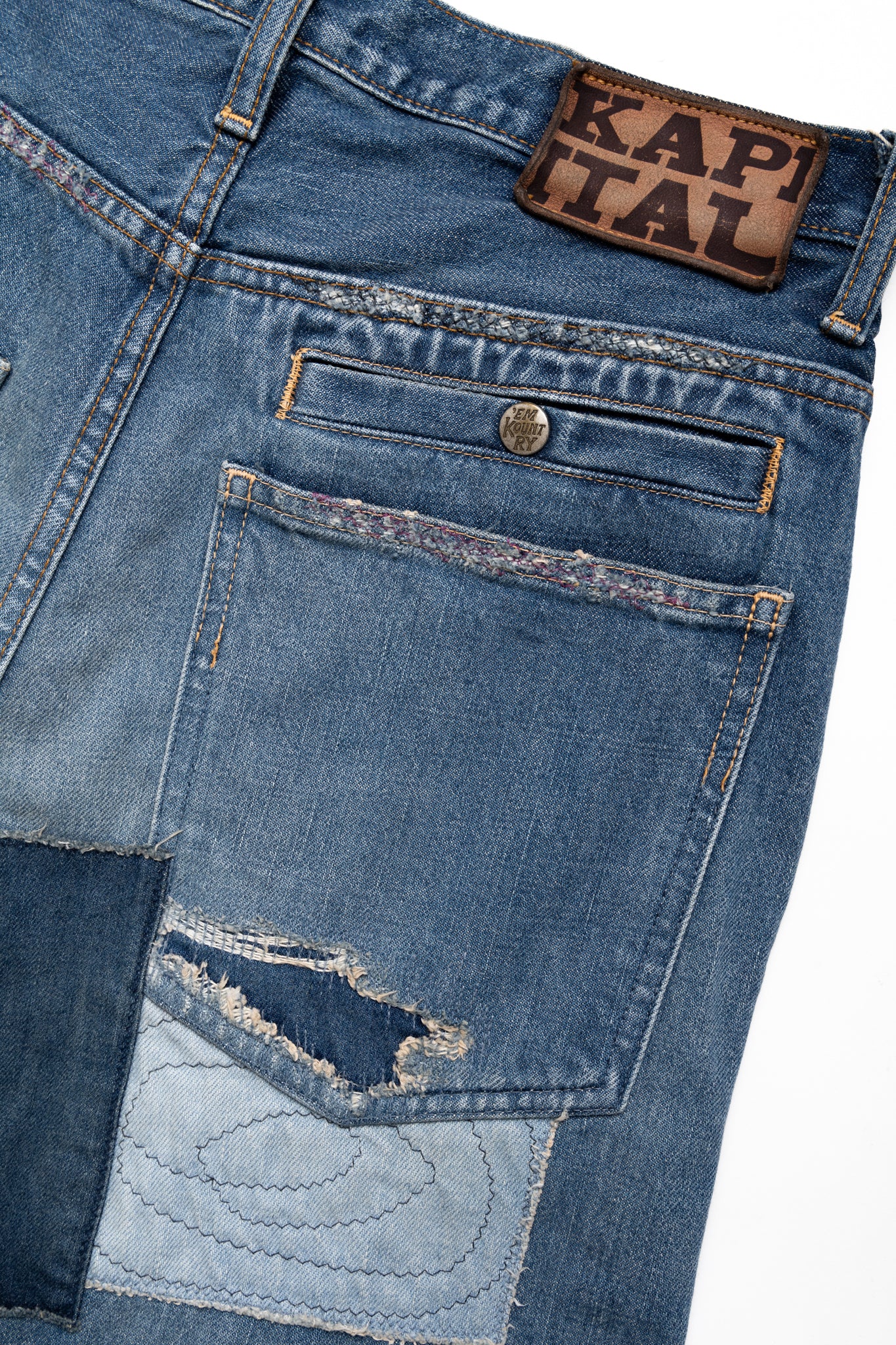 14oz Denim PORT Baggy Pants (HIPPIE Champetre Remake) - Image 8