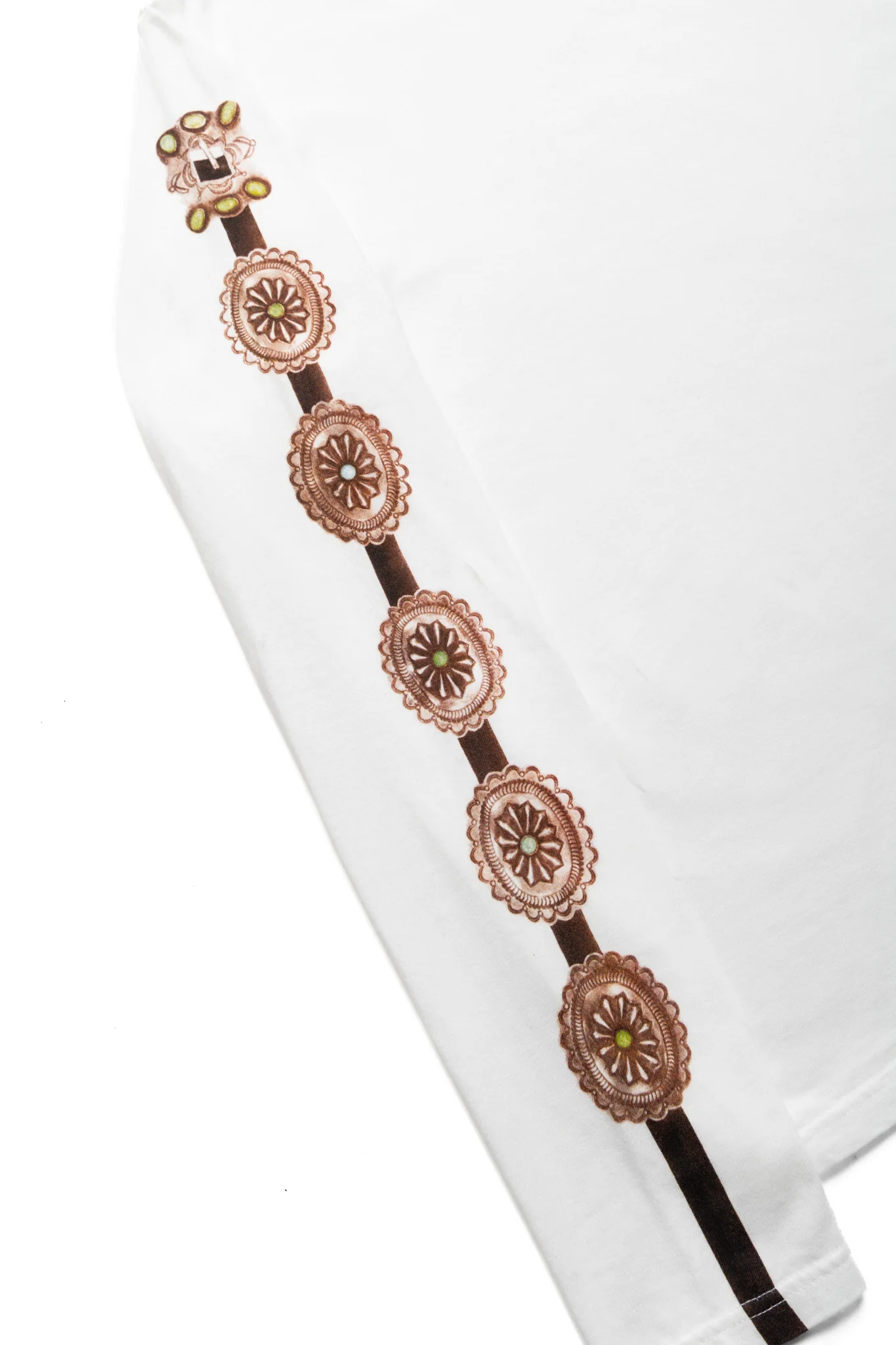 20/-Jersey Long Sleeve T (Concho Belt Sleeve) - White - Image 5