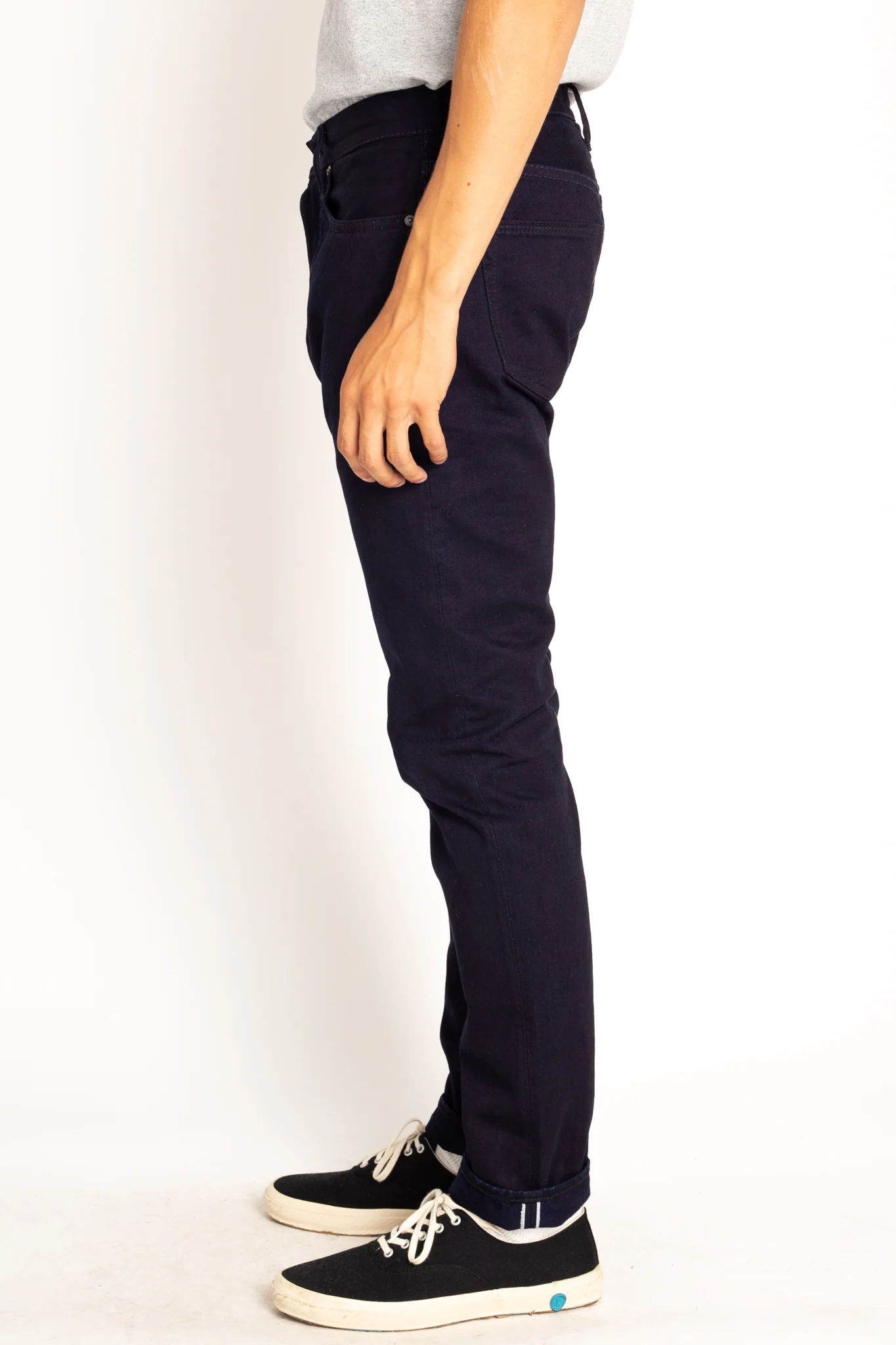 12oz Selvedge Chino 5-Pockets Relaxed Tapered - Indigo - Image 3