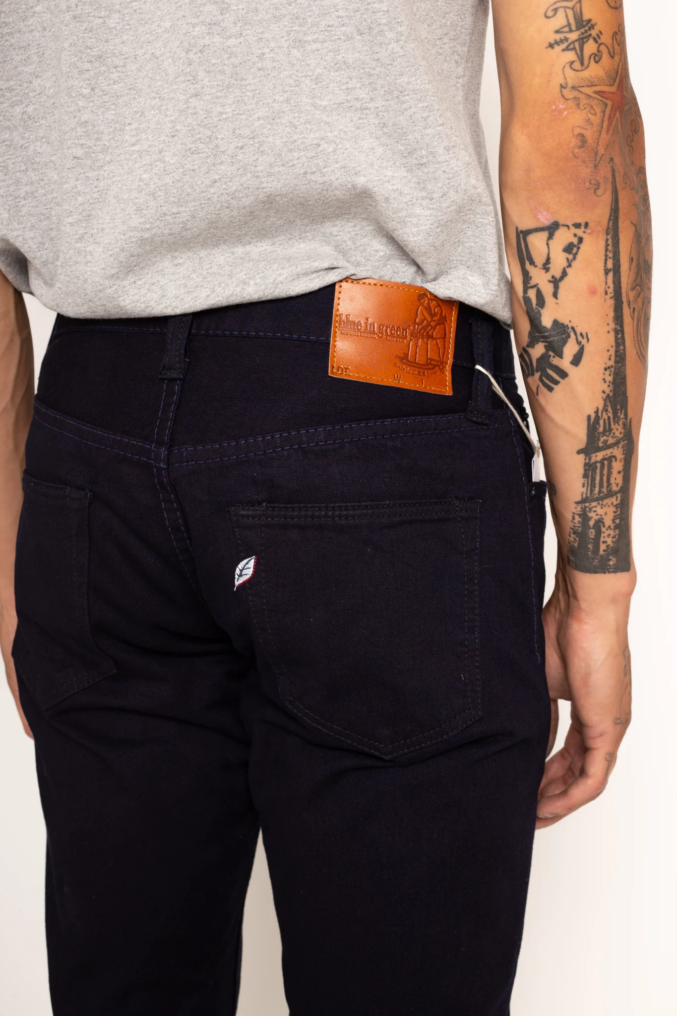 12oz Selvedge Chino 5-Pockets Relaxed Tapered - Indigo - Image 4