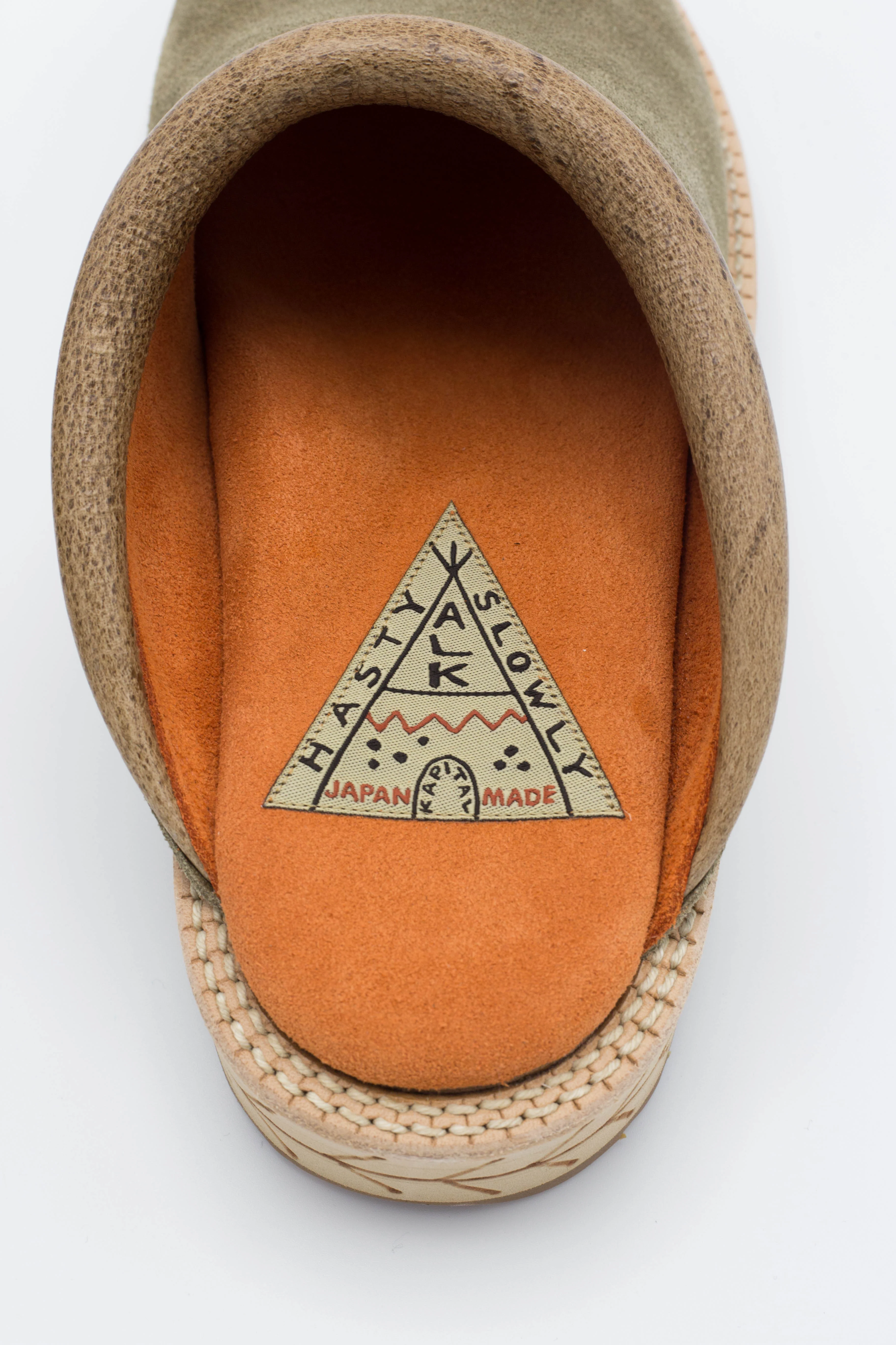 Cow Leather Pueblo Sabot - Beige - Image 4