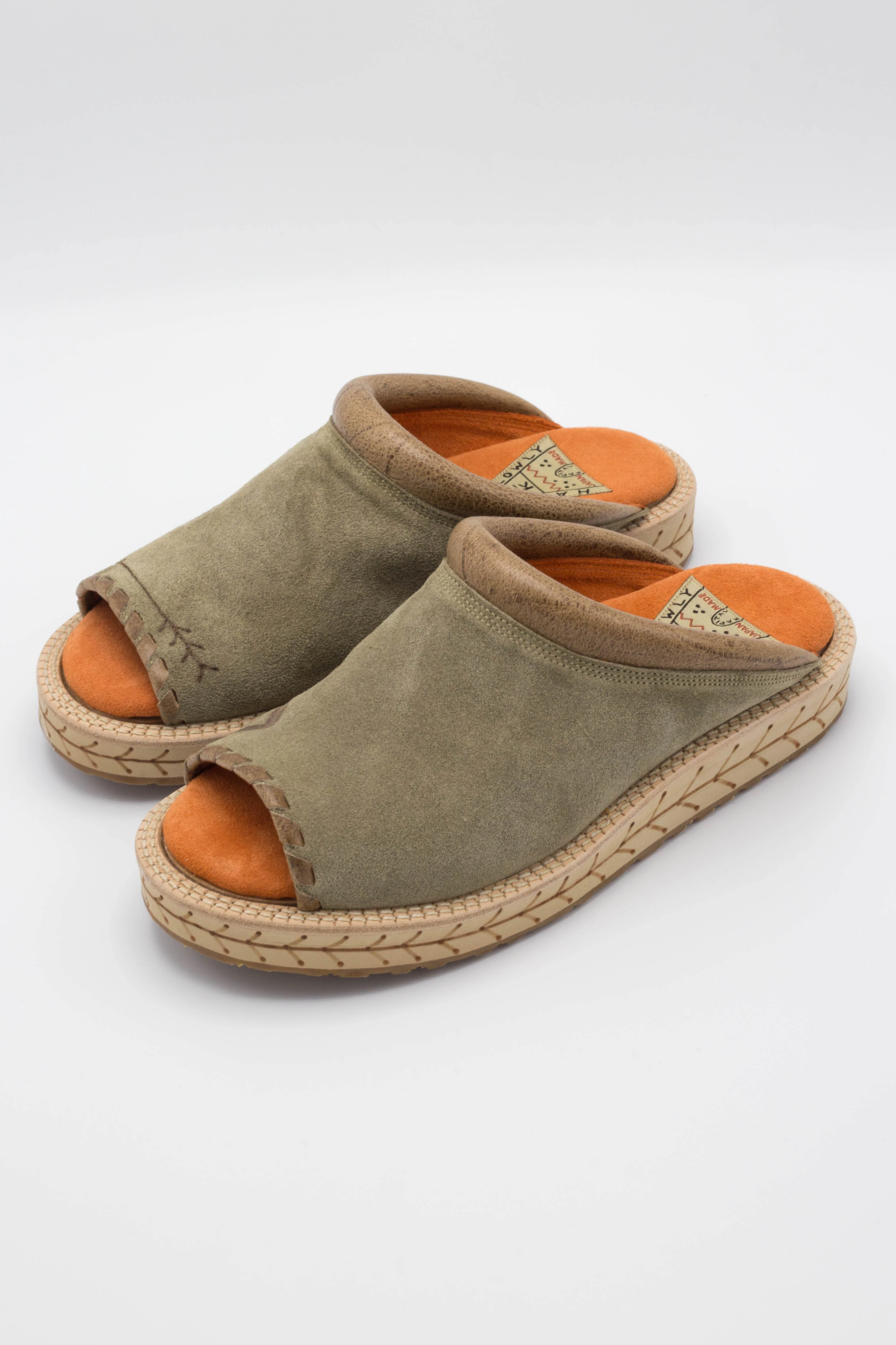 Cow Leather Pueblo Sabot - Beige - Image 5