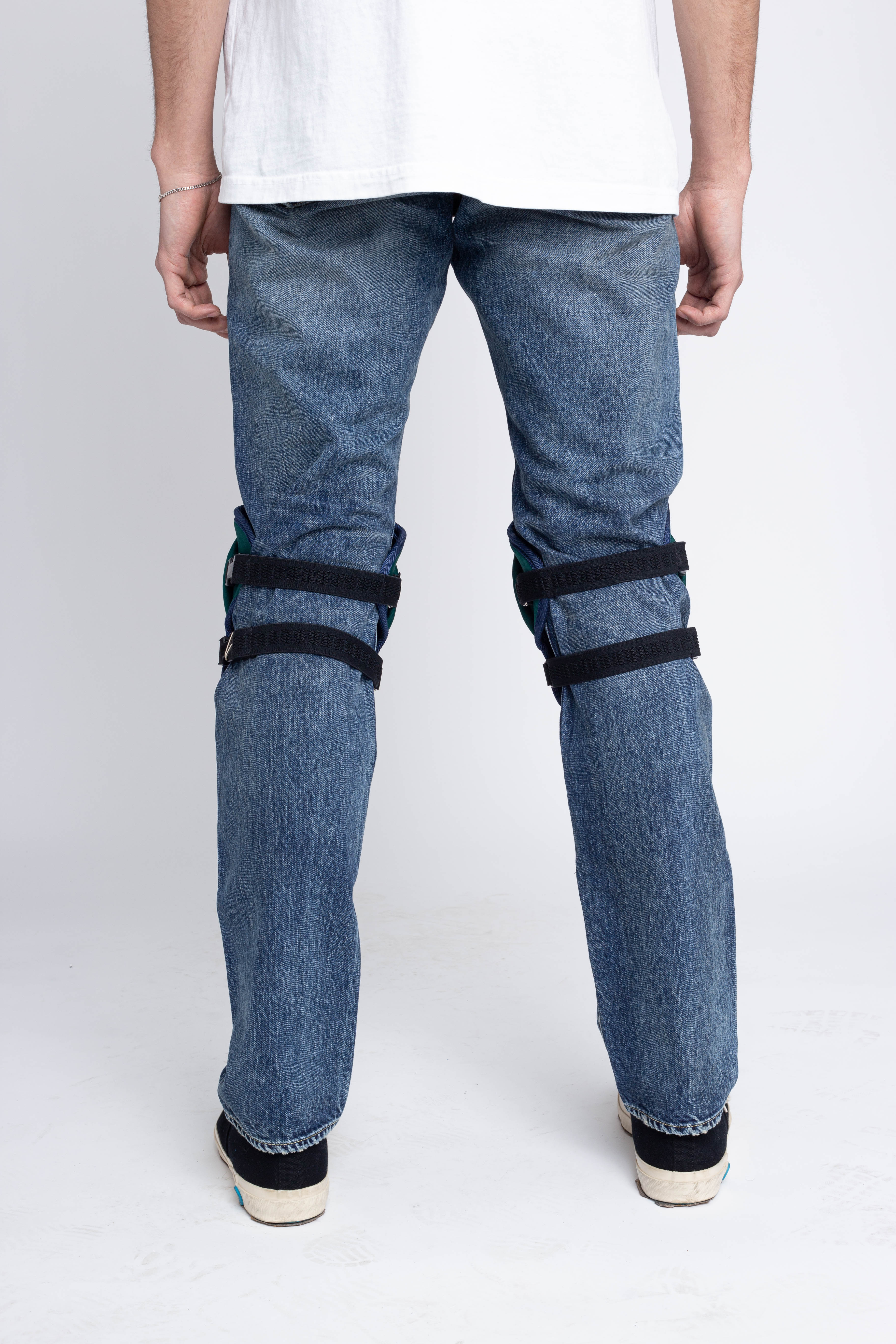 DENIM REPAIR Knee Pad - Green X Blue - Image 3