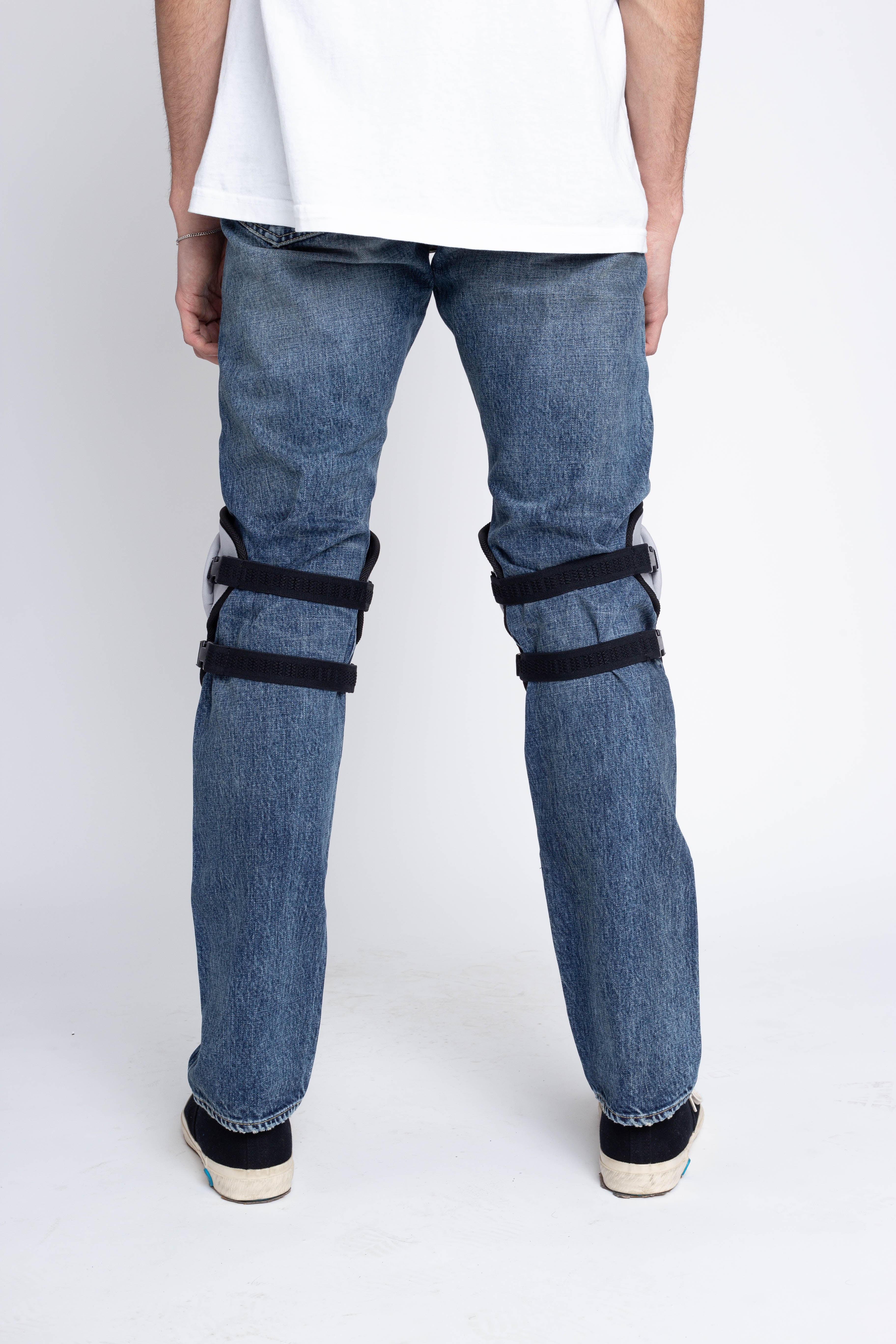 DENIM REPAIR Knee Pad - Grey X Purple - Image 4