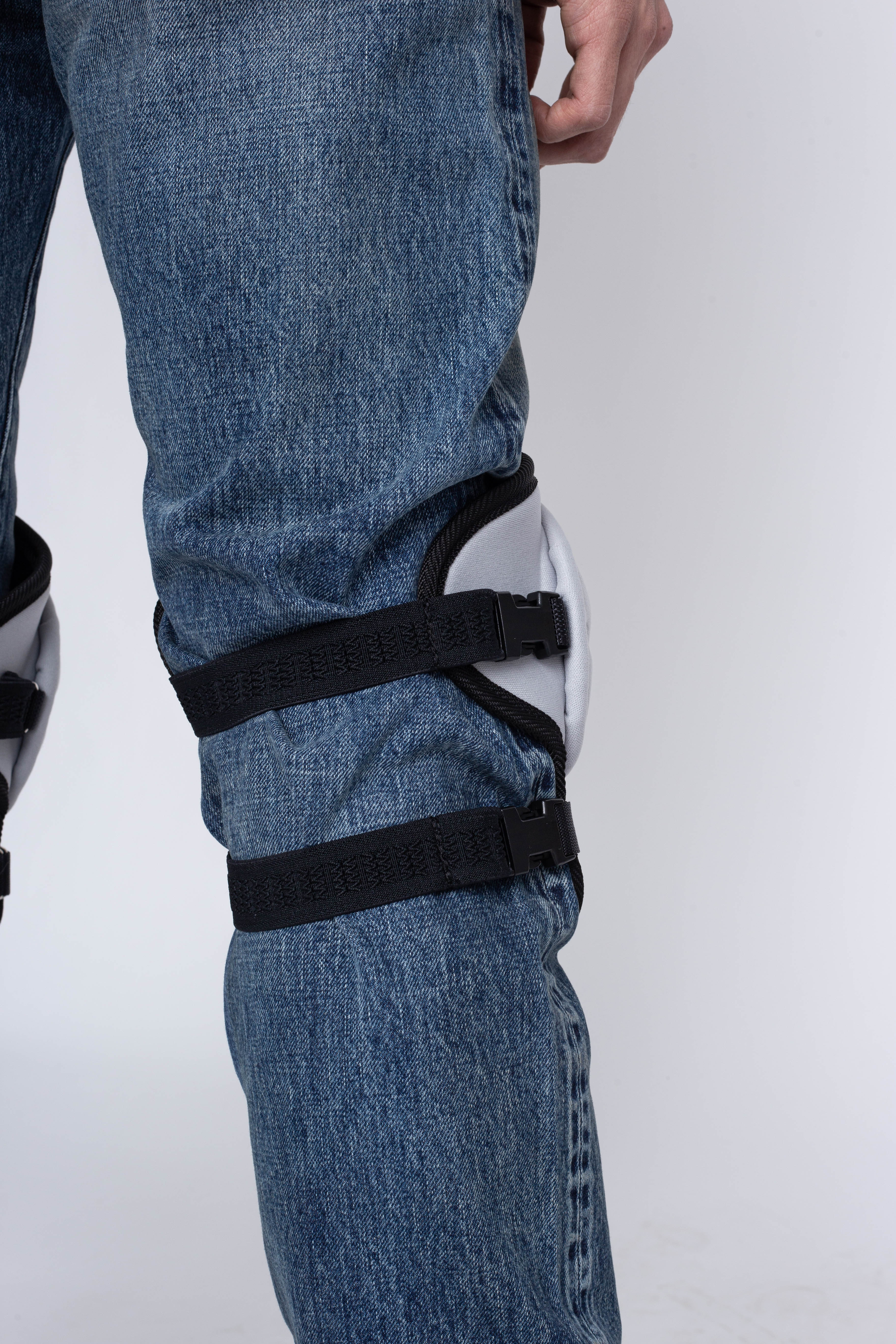 DENIM REPAIR Knee Pad - Grey X Purple - Image 5
