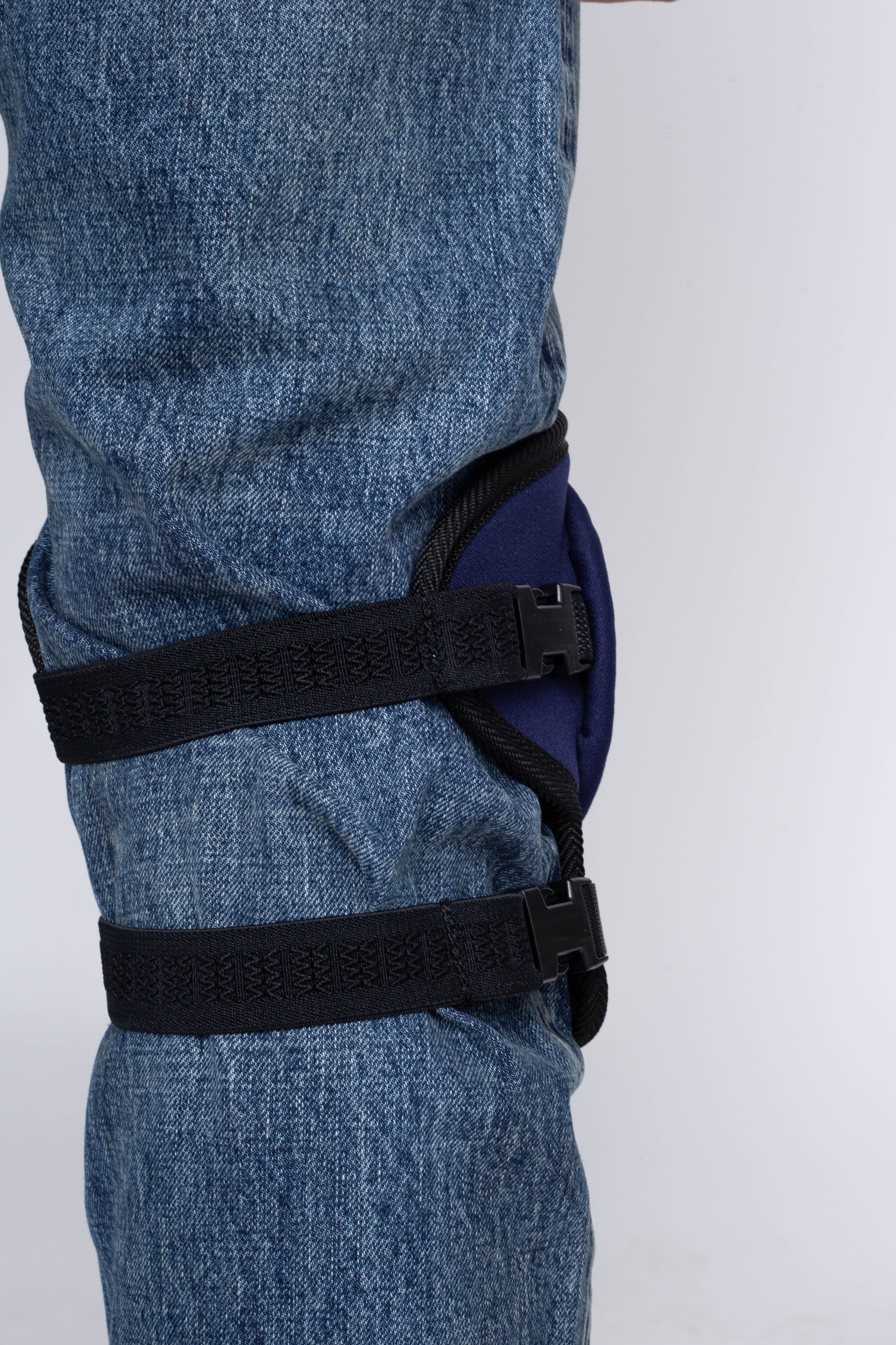 DENIM REPAIR Knee Pad - Navy X Grey - Image 4