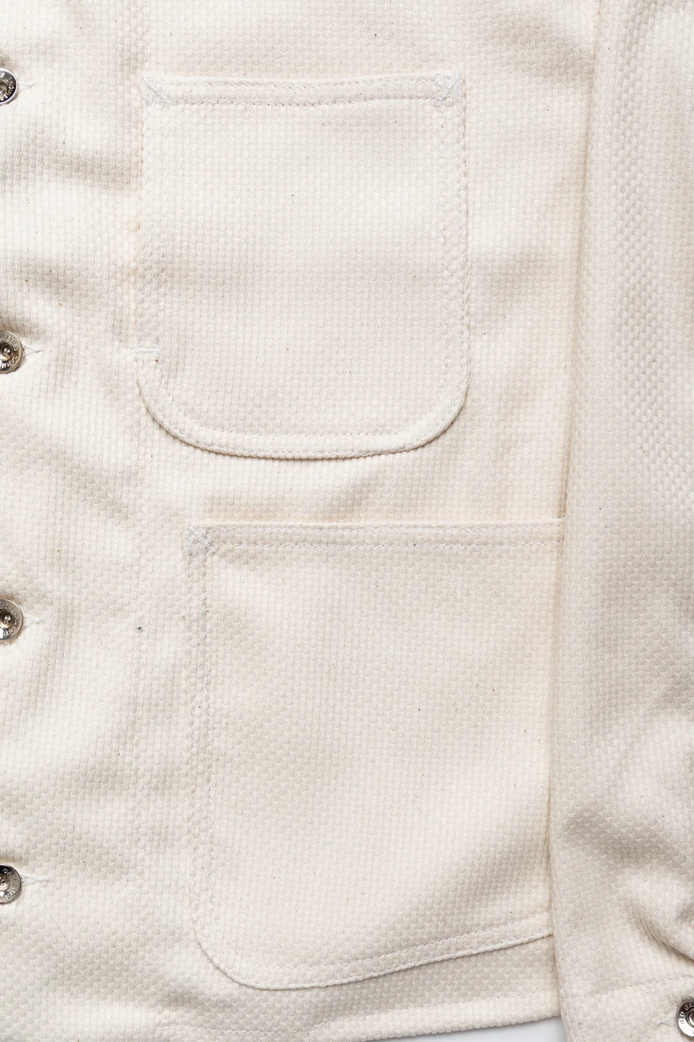 Engineer Short Jacket Cotton Heavy Basketweave - Natural - Image 7