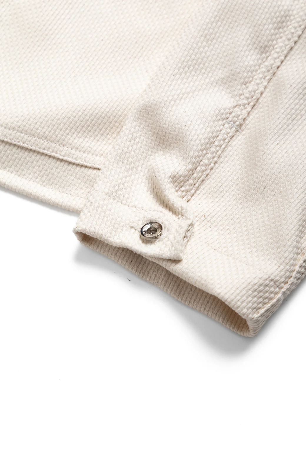 Engineer Short Jacket Cotton Heavy Basketweave - Natural - Image 8