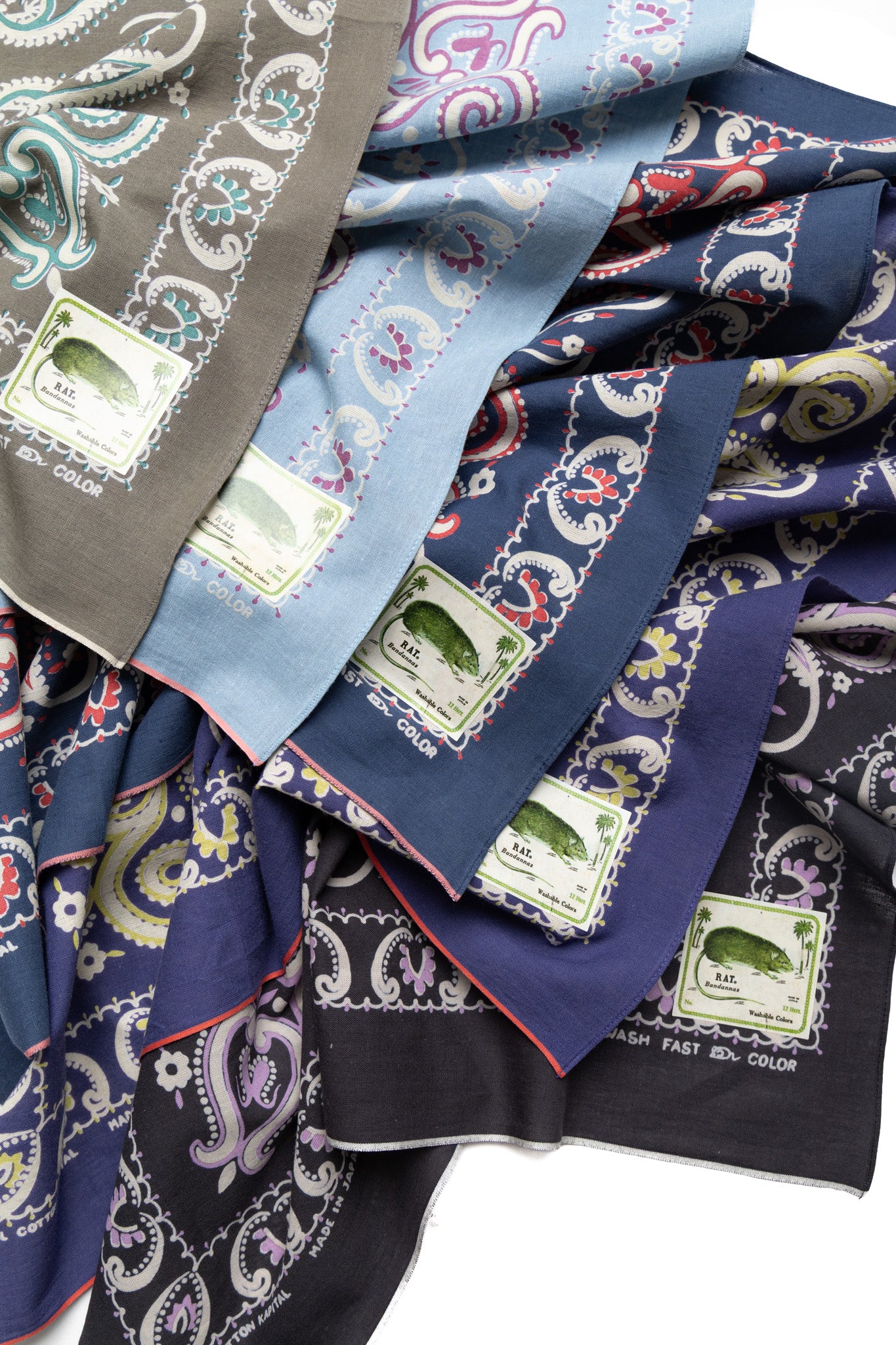 Fastcolor Selvedge Bandana (Paisley) 20x20 - Image 3