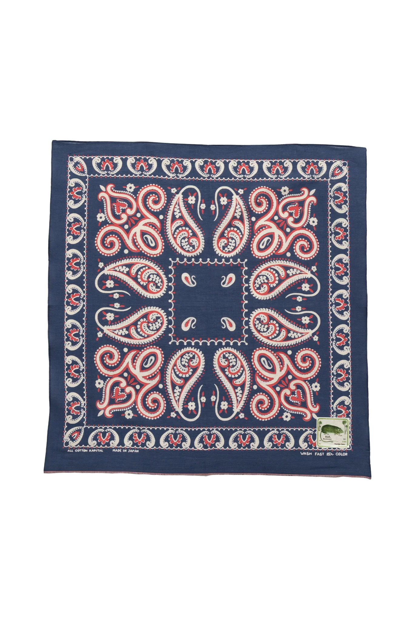 Fastcolor Selvedge Bandana (Paisley) 20x20 - Image 7