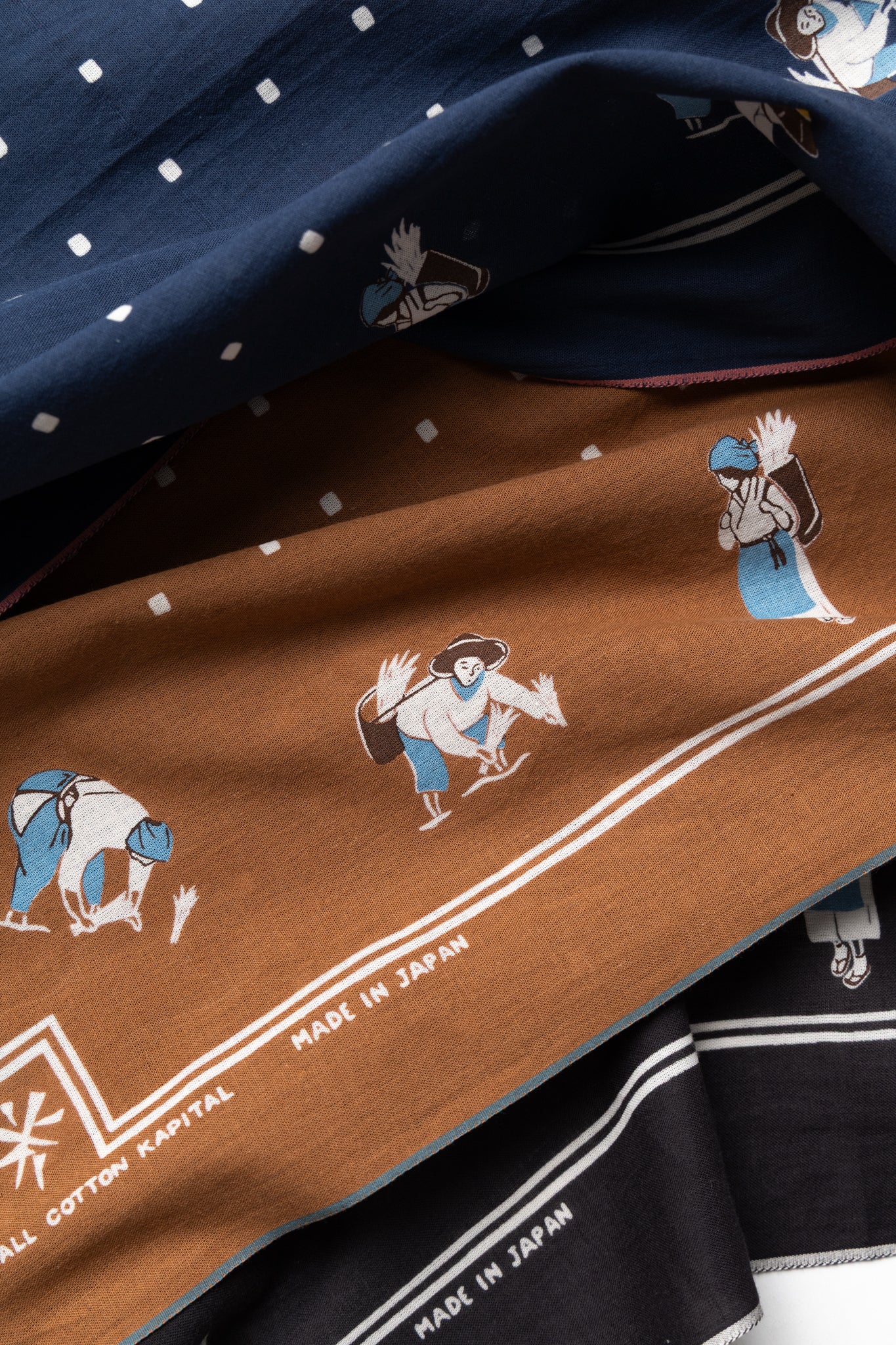 Fastcolor Selvedge Bandana (RICE SEEDING) 20x20 - Image 5