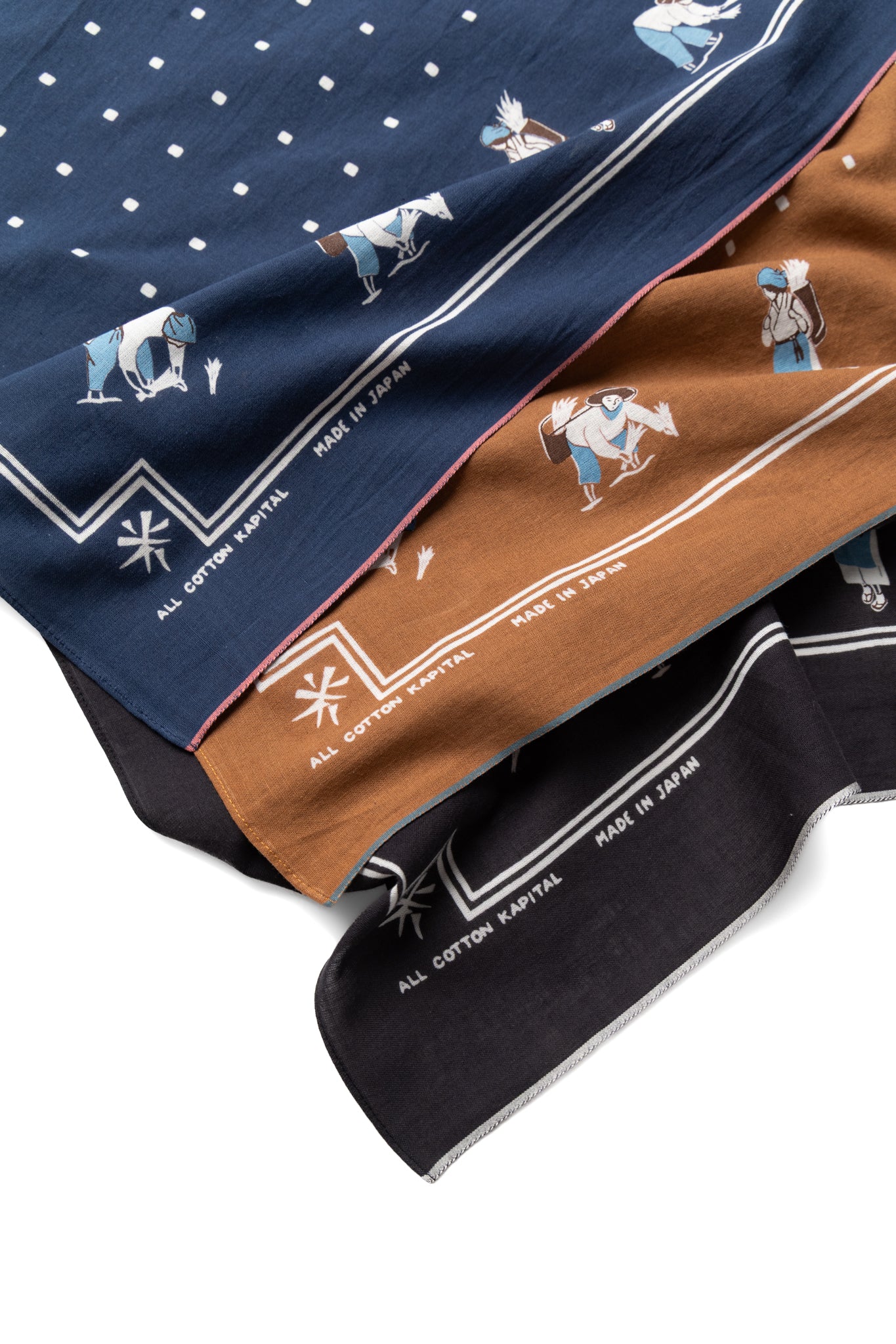 Fastcolor Selvedge Bandana (RICE SEEDING) 20x20 - Image 6