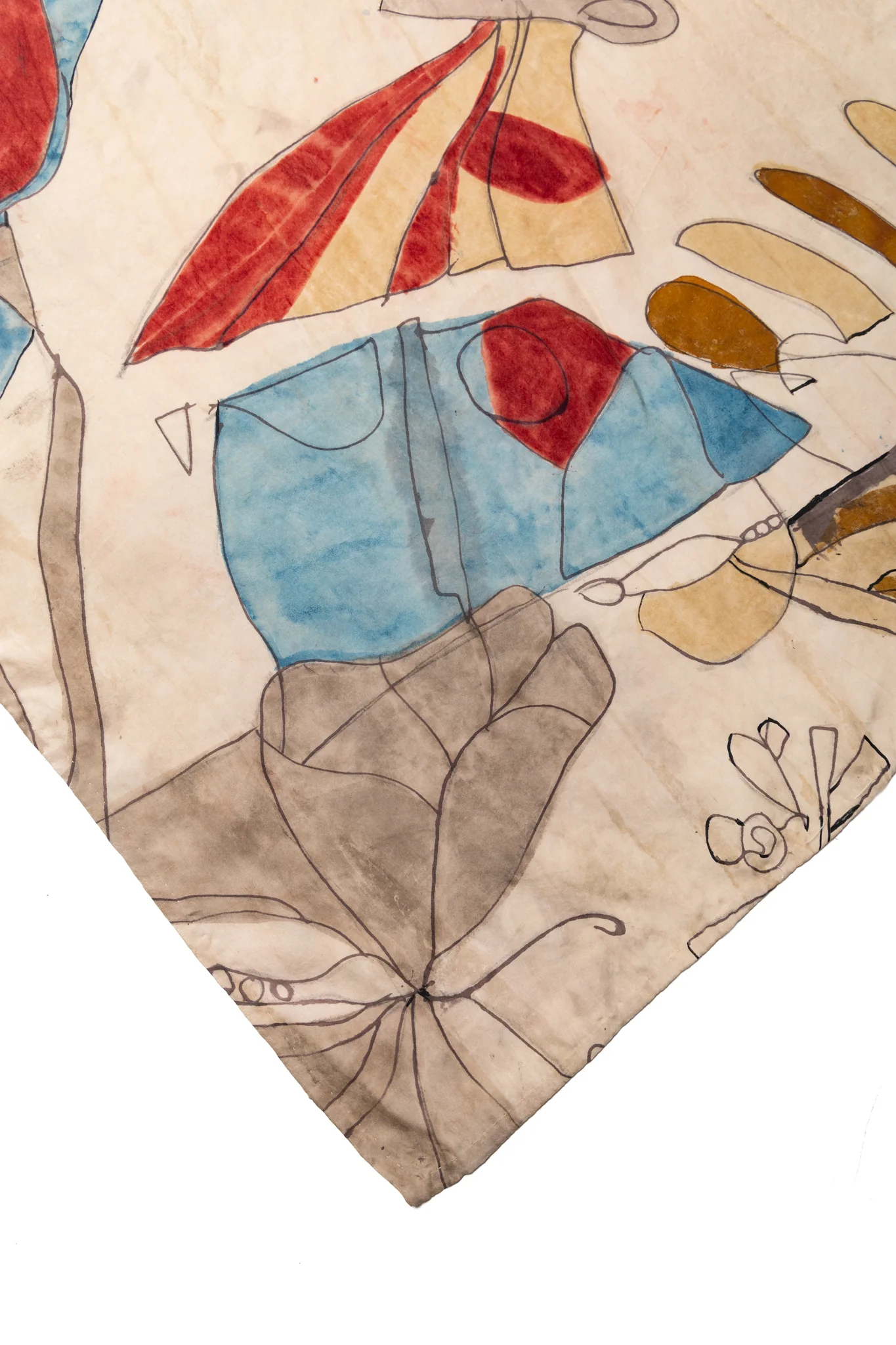 Hand Painted Handkerchief - Whiskey Gold - Image 4