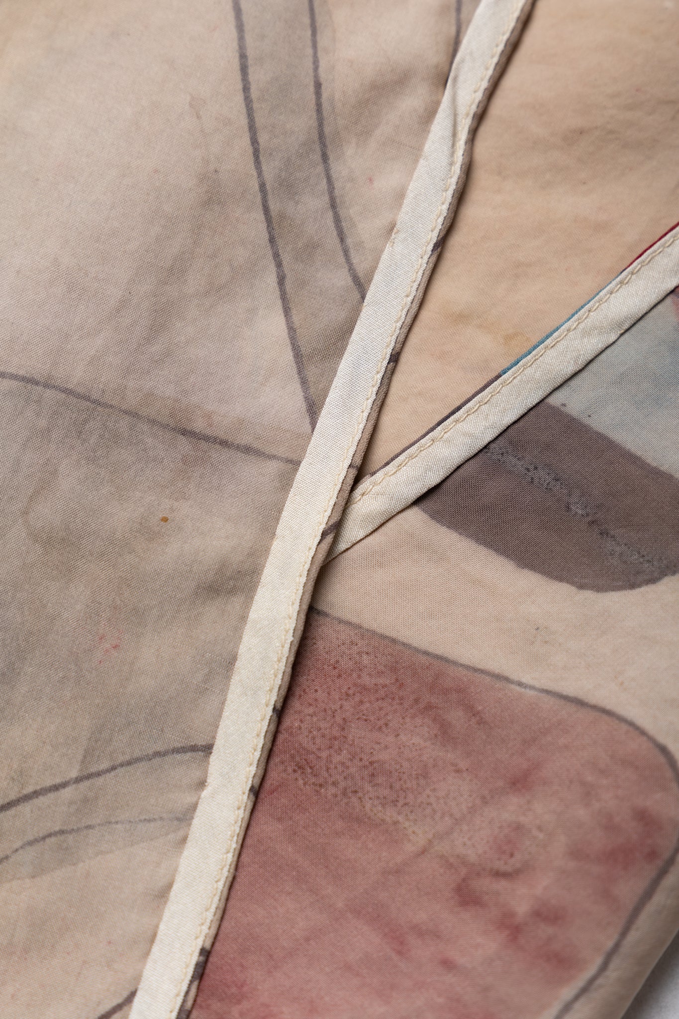 Hand Painted Handkerchief - Whiskey Gold - Image 7