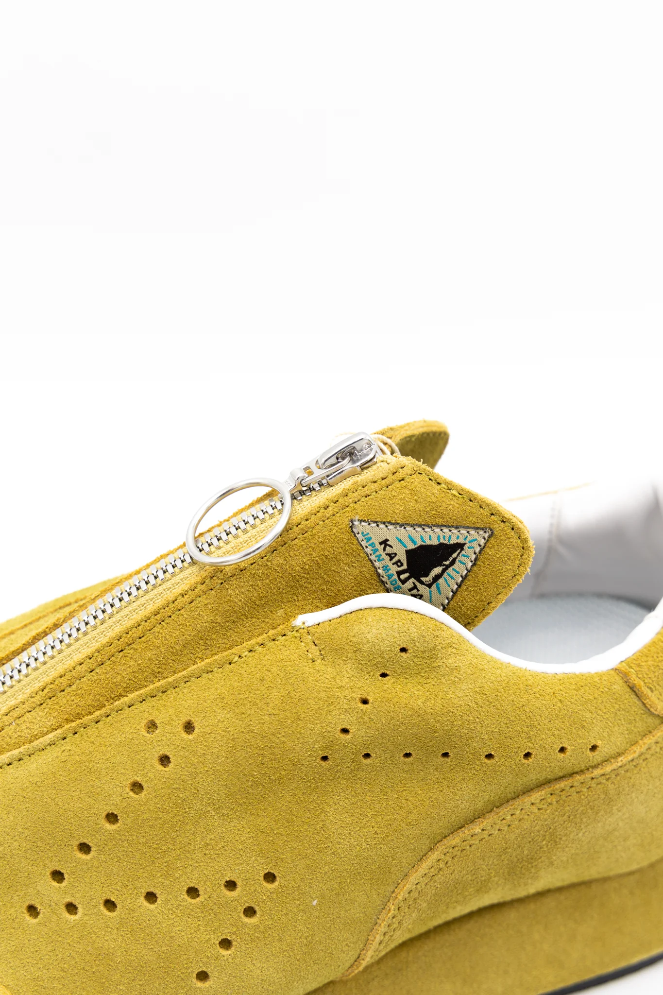 Suede ZIP-UP SPARROW Sneaker - Mustard - Image 3