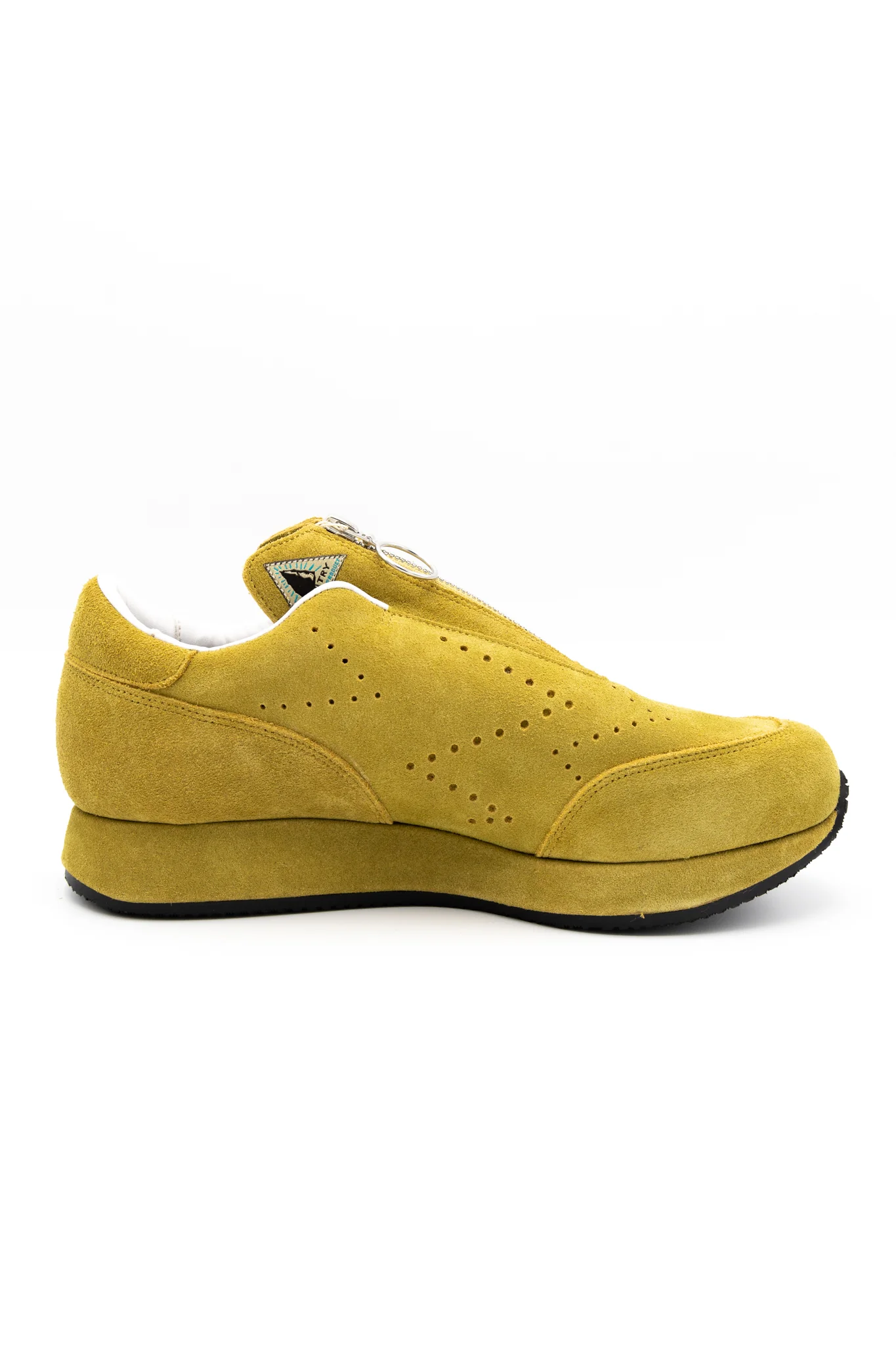 Suede ZIP-UP SPARROW Sneaker - Mustard - Image 5
