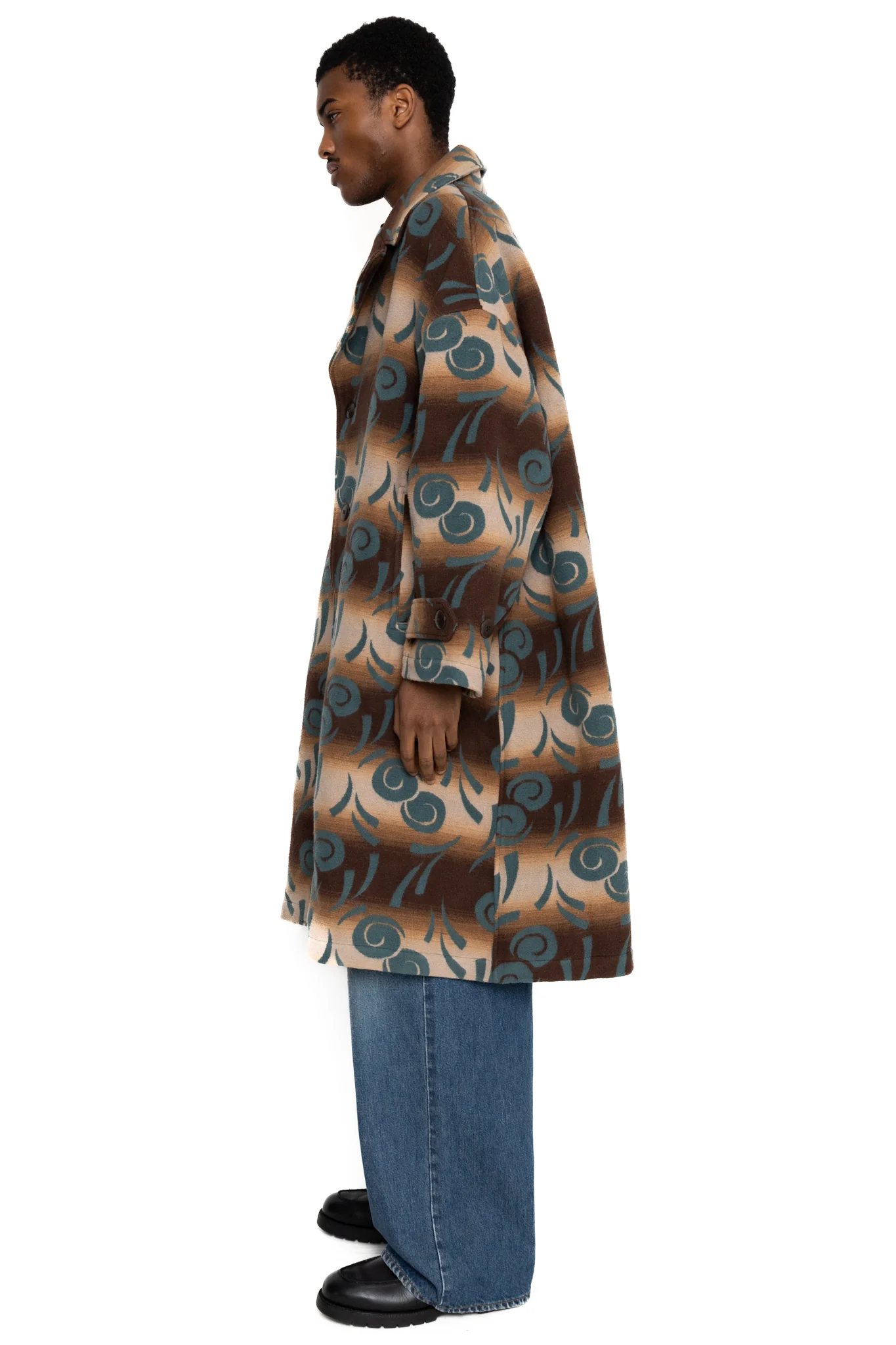 Napping Cotton PUEBLO VOLTEX HOSPITAL CAVALIER Coat - Brown - Image 4