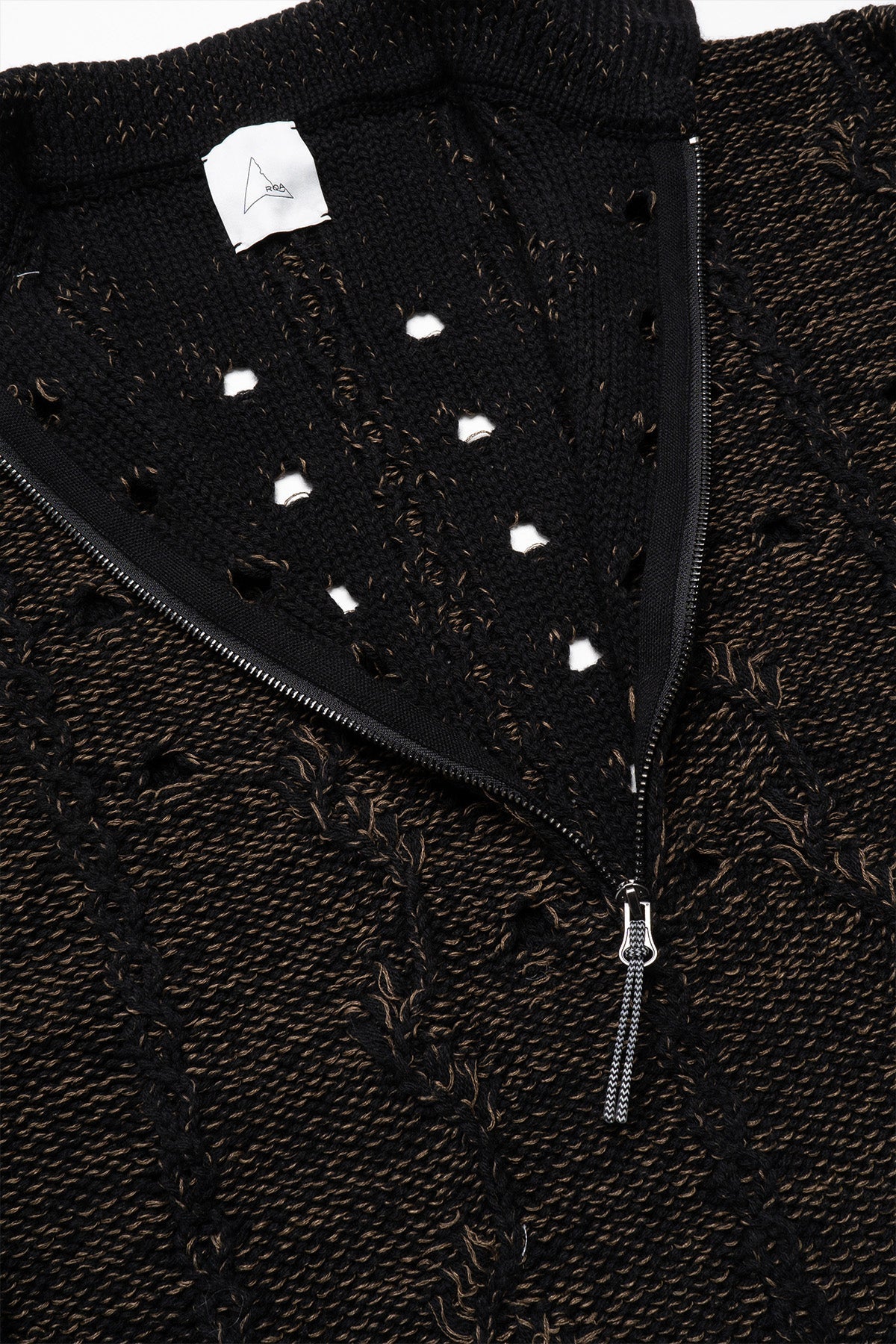 Polo Cable Knit Sweater - Brown - Image 4