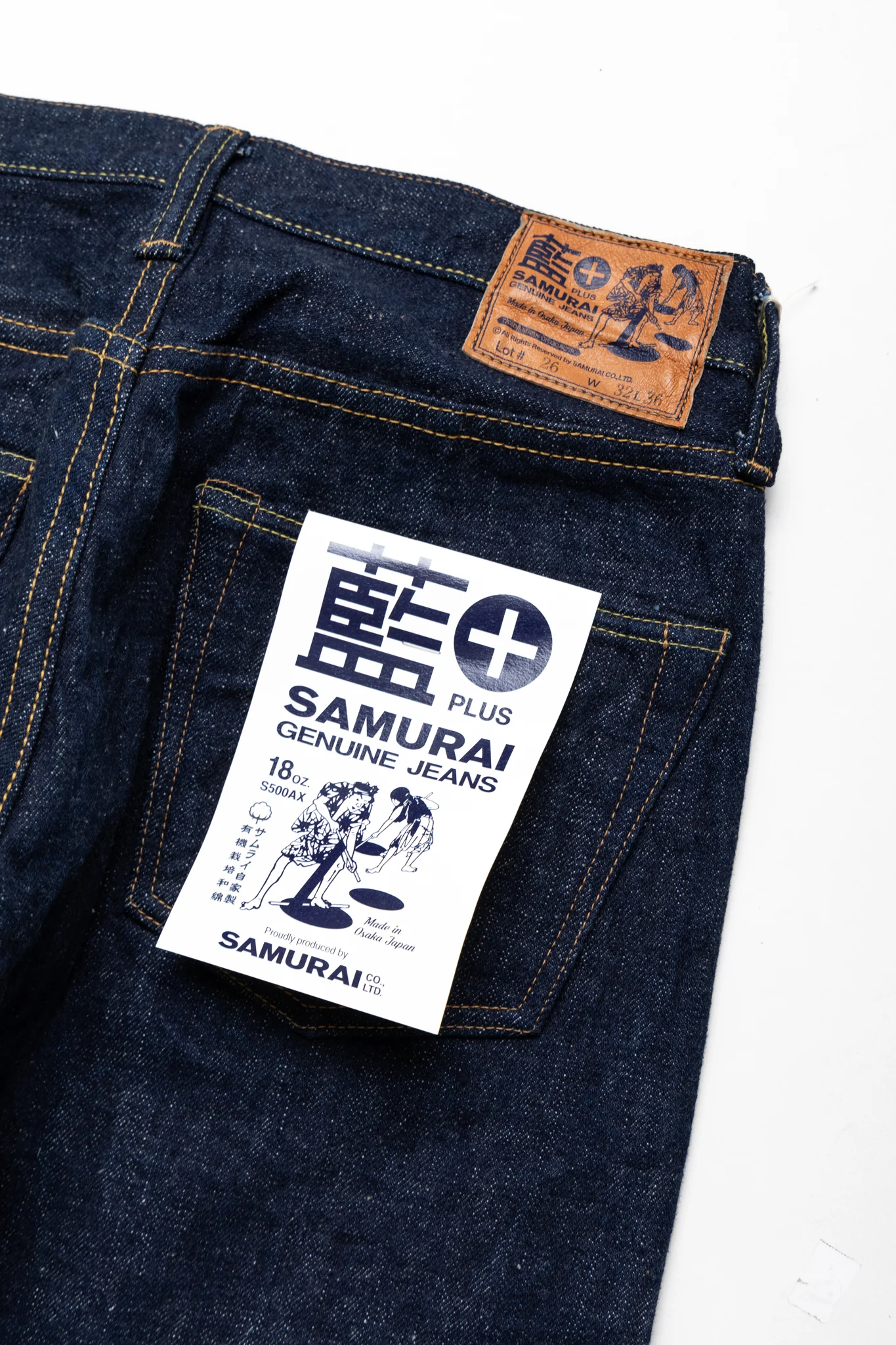 S500AX-NTA Indigo x Natural Indigo Regular Straight - Image 10