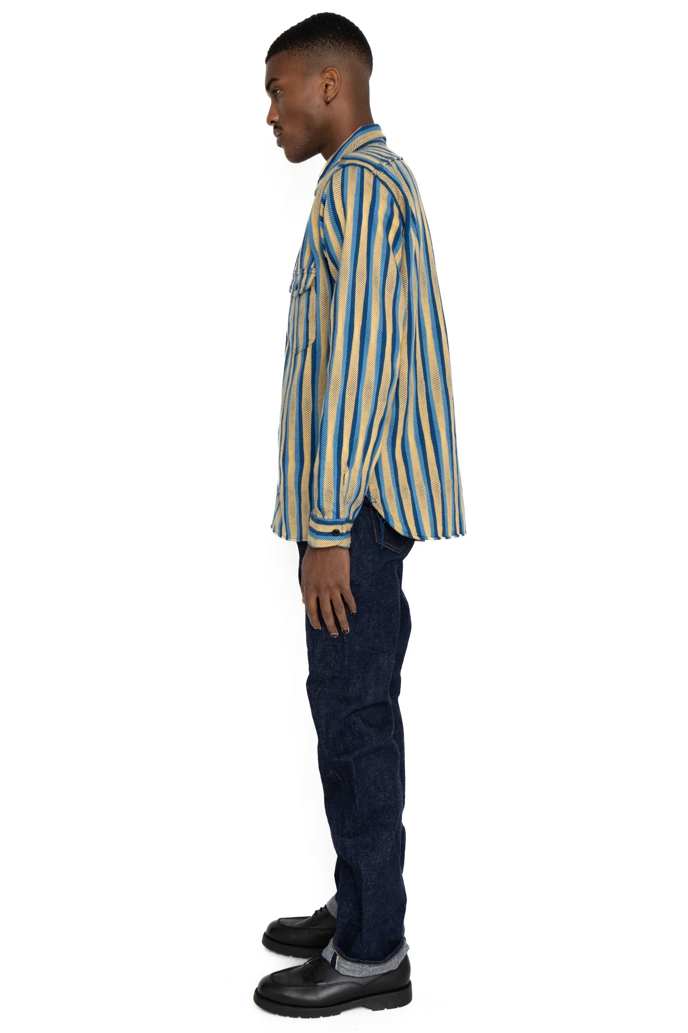 S500AX-NTA Indigo x Natural Indigo Regular Straight - Image 4