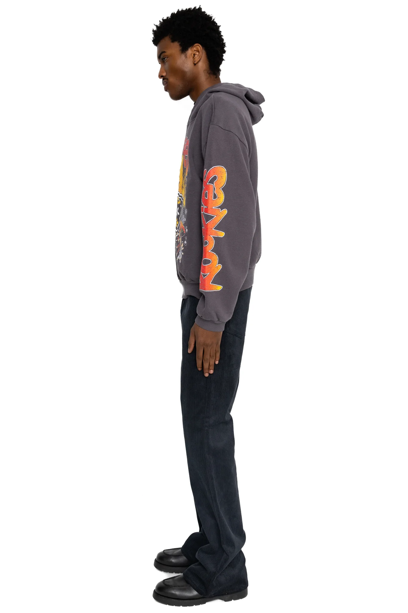 SWT Knit Hoodie (BUSTER PECKISH RAINBOWY) -Ink Black - Image 3