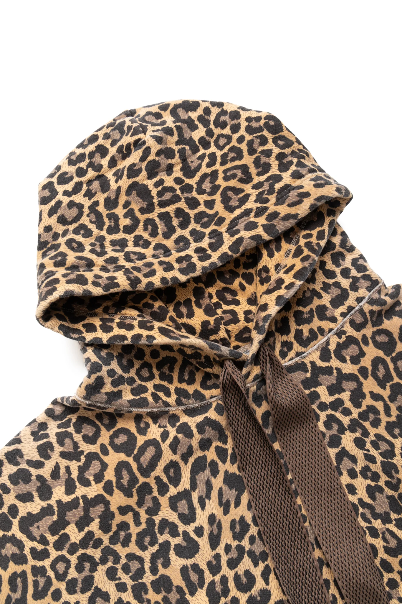 SWT Knit Leopard DEVIL Hoodie - Brown - Image 5