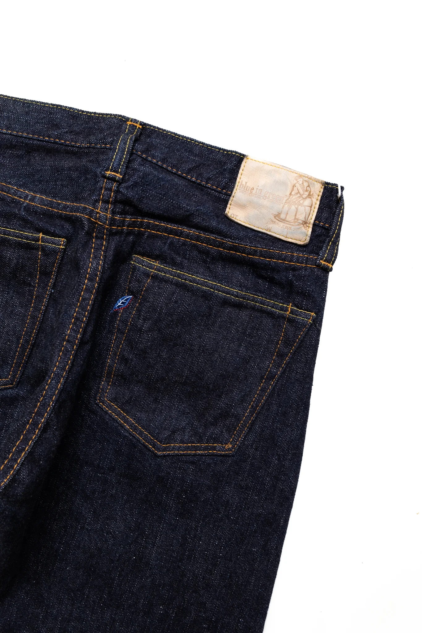 XX-019 14oz Relaxed Tapered Blue In Green Exclusive Version - Image 10