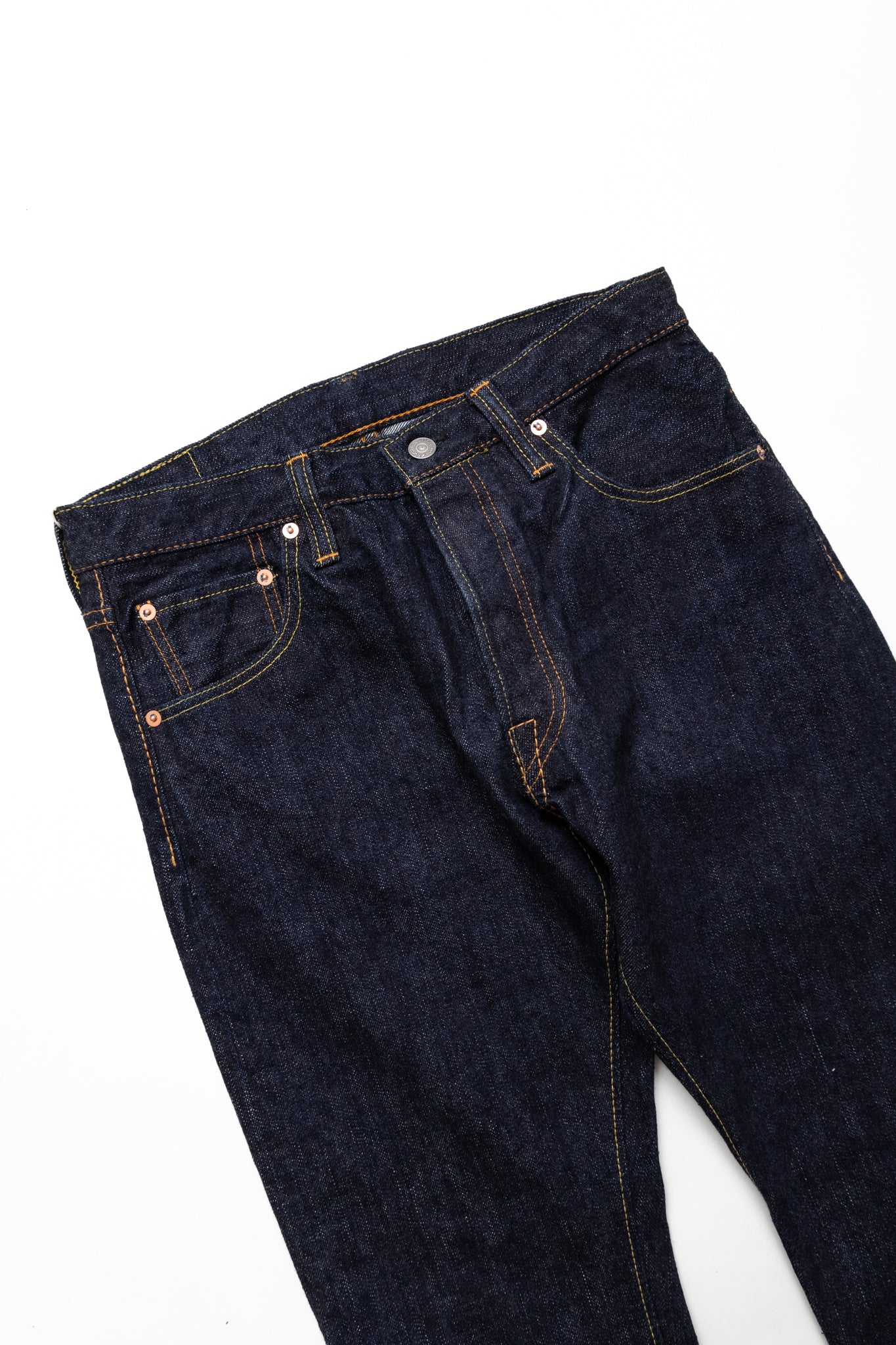 XX-019 14oz Relaxed Tapered Blue In Green Exclusive Version - Image 5