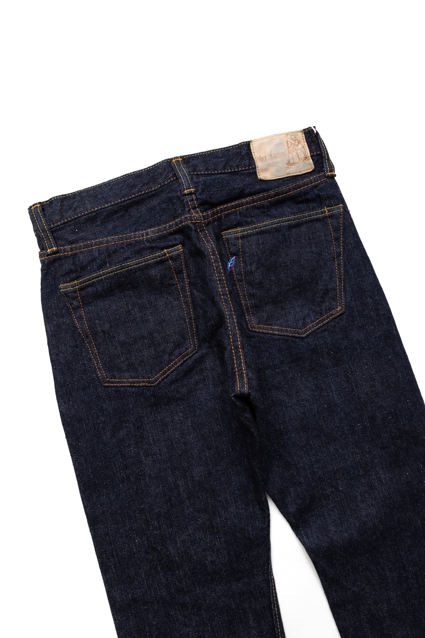 XX-019 14oz Relaxed Tapered Blue In Green Exclusive Version - Image 8